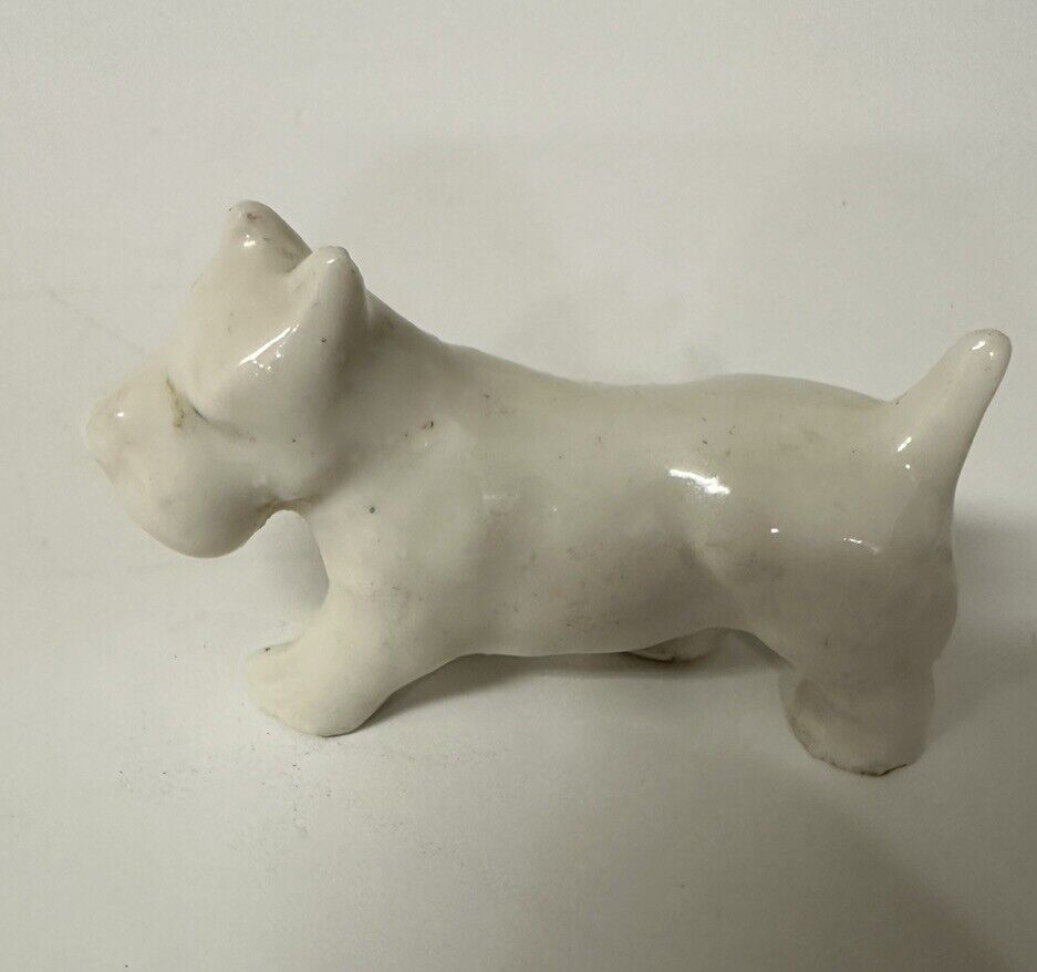 VINTAGE West Highland Terrier Dog Figurine Ceramic Porcelain Japan