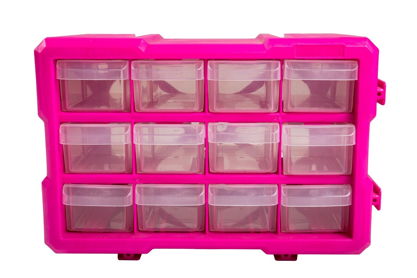 PINK 12-Drawer Parts Bin Wall Mounted or Flat surface buy multiple to combine