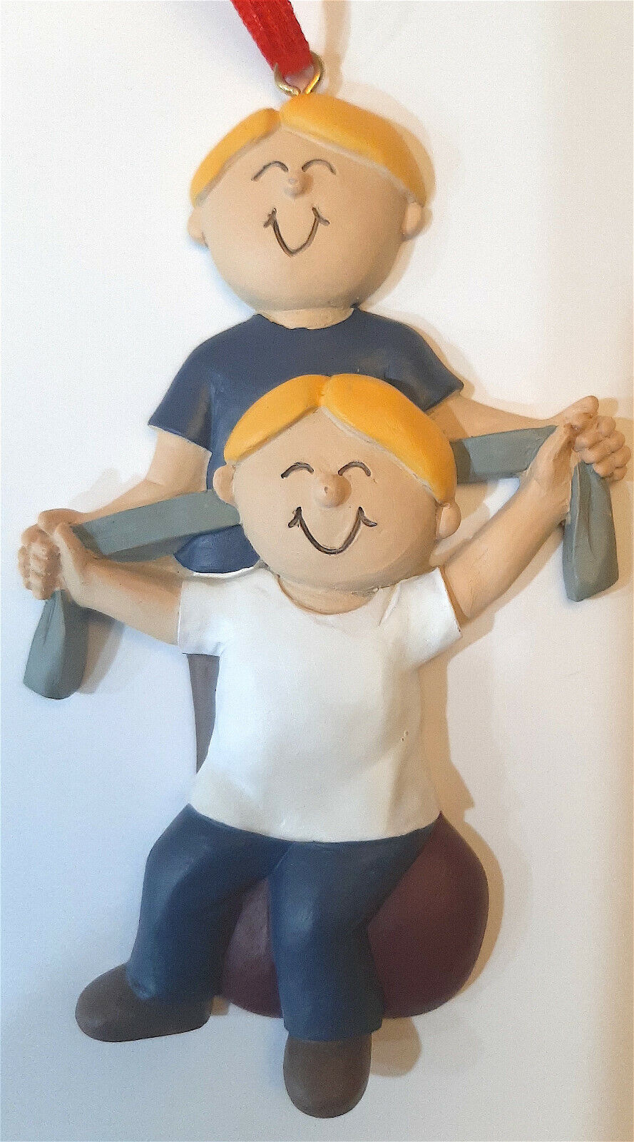 Male Occupational Physical Therapist Blond Chiropractor Patient Ornament Blonde