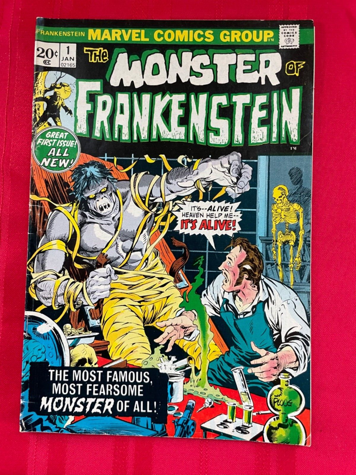 The Monster of Frankenstein VOL. 1 No. 1 Jan 1973 Mike Ploog Cover Marvel Comics