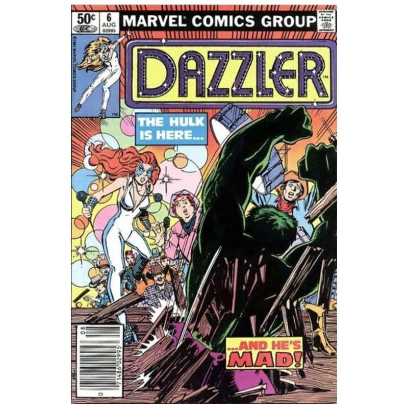 Dazzler #6 Newsstand Marvel comics Fine+ Full description below [i 