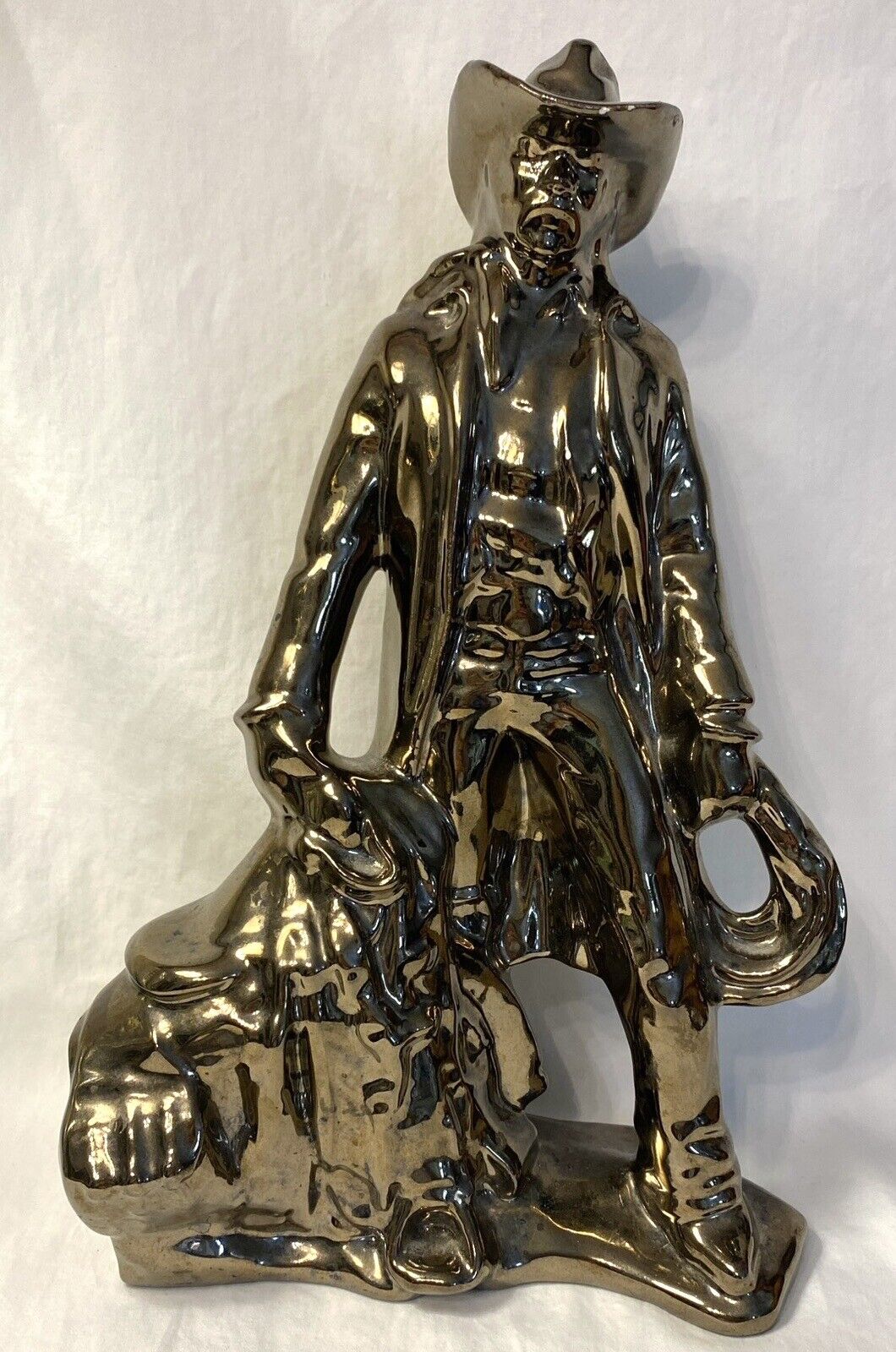 Doc Holiday Rough Cuts 1363 Trail Boss Metallic Statue Western Cowboy Figurine