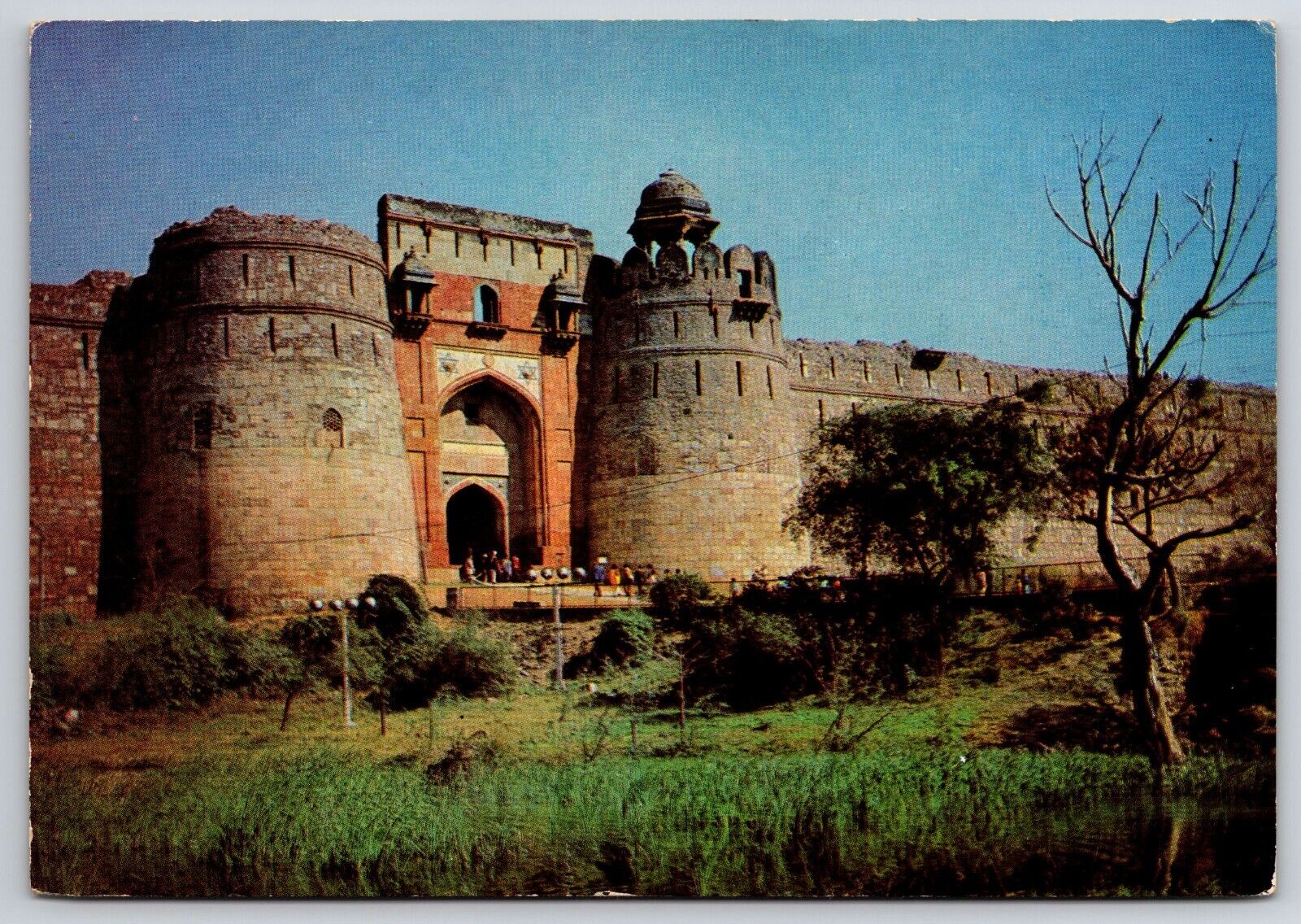 Postcard Purana Quila Old Fort Delhi India ART Continental