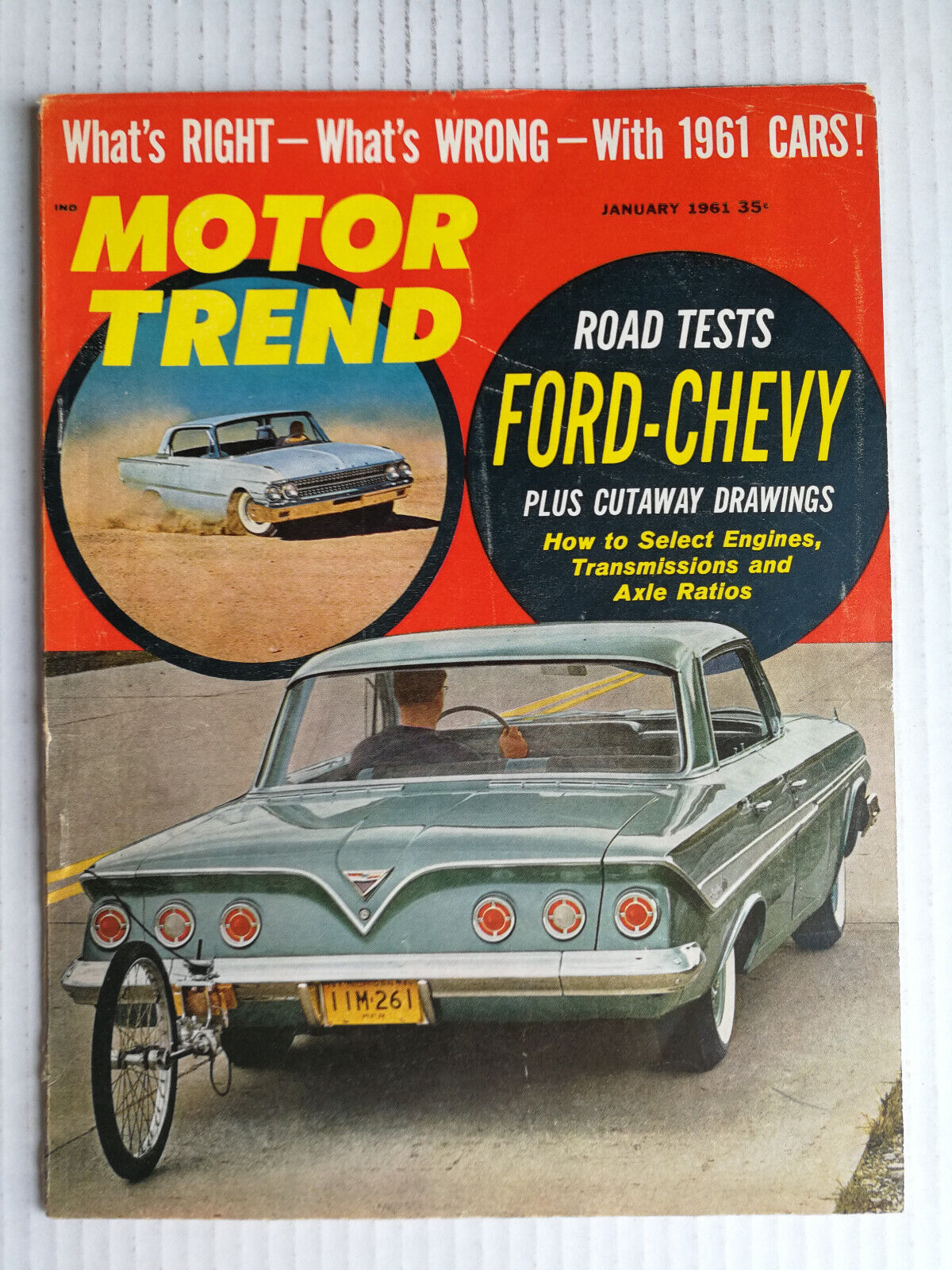 Motor Trend Magazine 1961 - The Complete Year - All 12 Issues