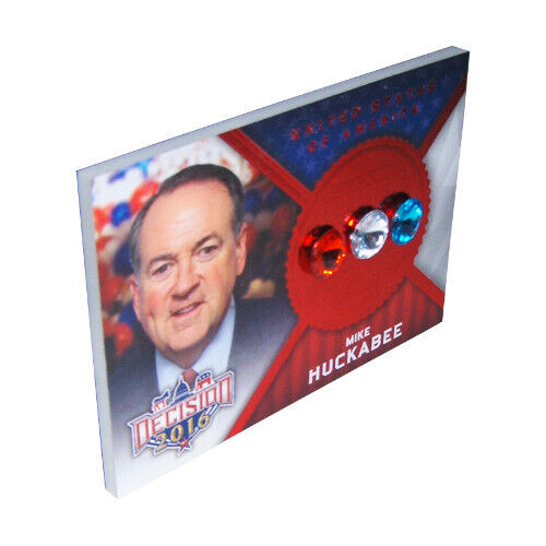 Decision 2016 MIKE HUCKABEE Political Gems Limited Edition Red Foil Card #20
