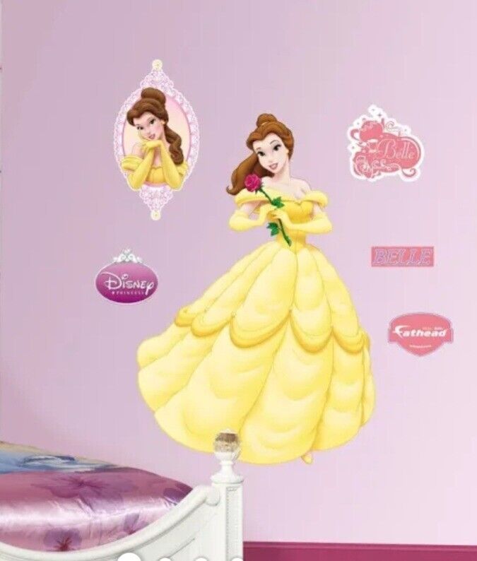 Fathead Disney Belle Real Big Collection 5\' Tall 3\' 4\