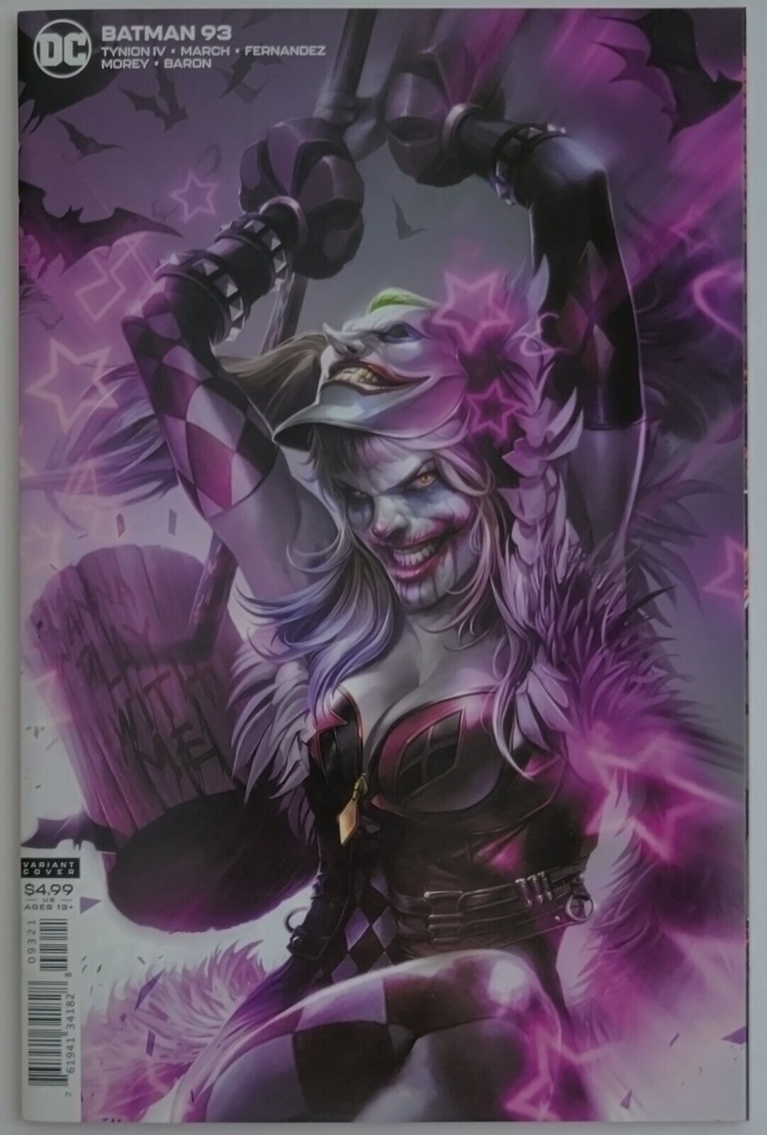 Batman #93 Mattina Card Stock Variant (2020) Key 1st Harley Quinn vs. Punchline