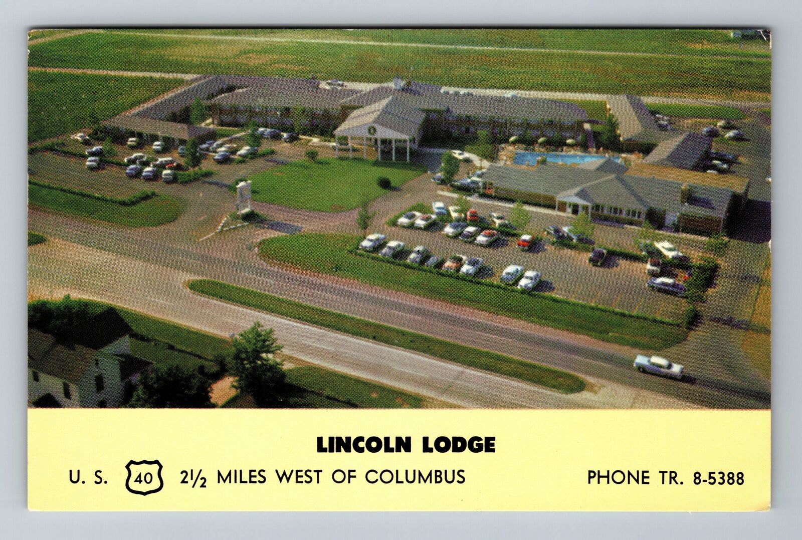 Columbus OH-Ohio, Lincoln Lodge, Advertising, c1960 Antique Vintage Postcard