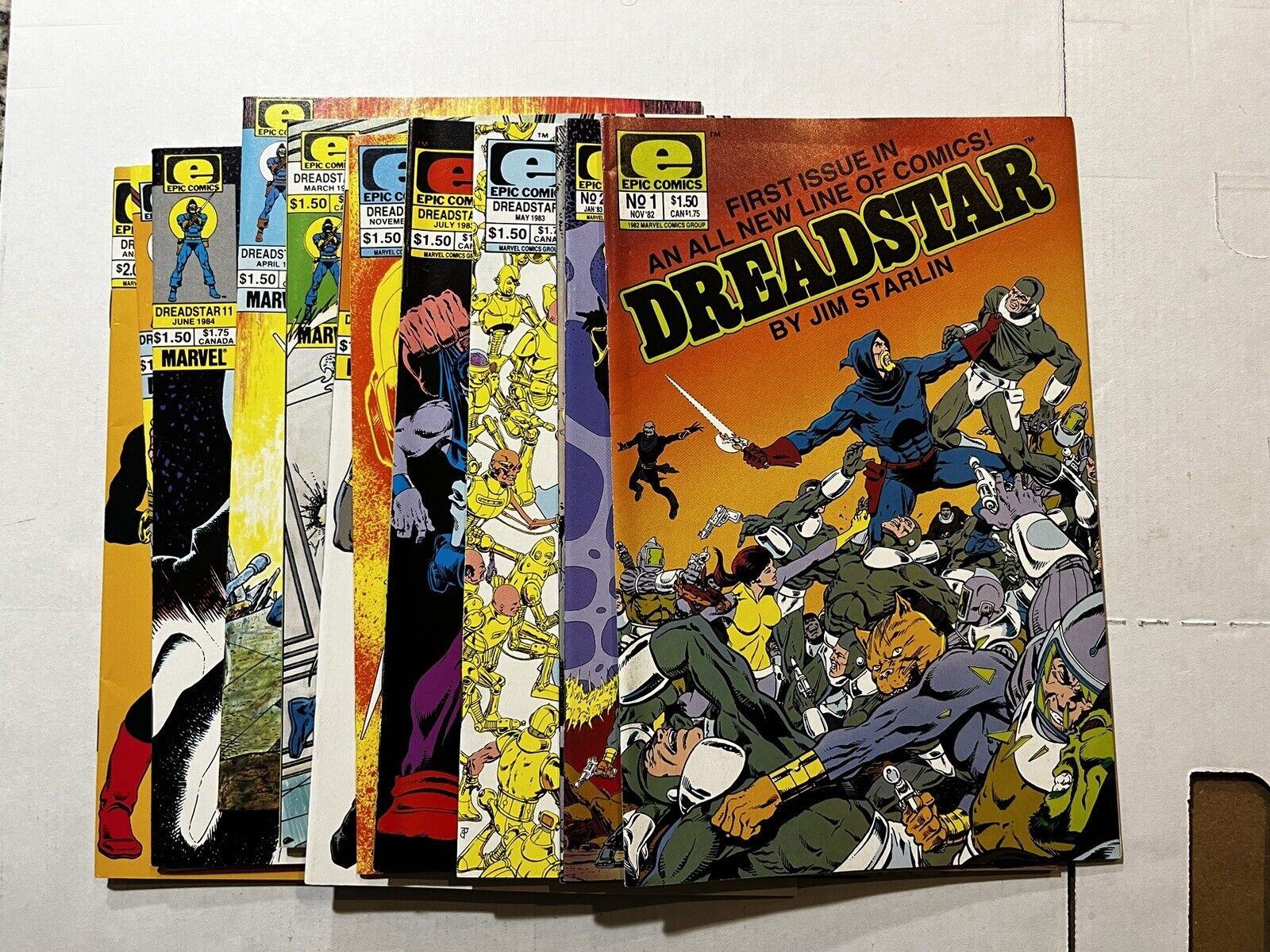 Dreadstar #1-12 Annual #1; Jim Starlin Issues; Epic Comics High Grade