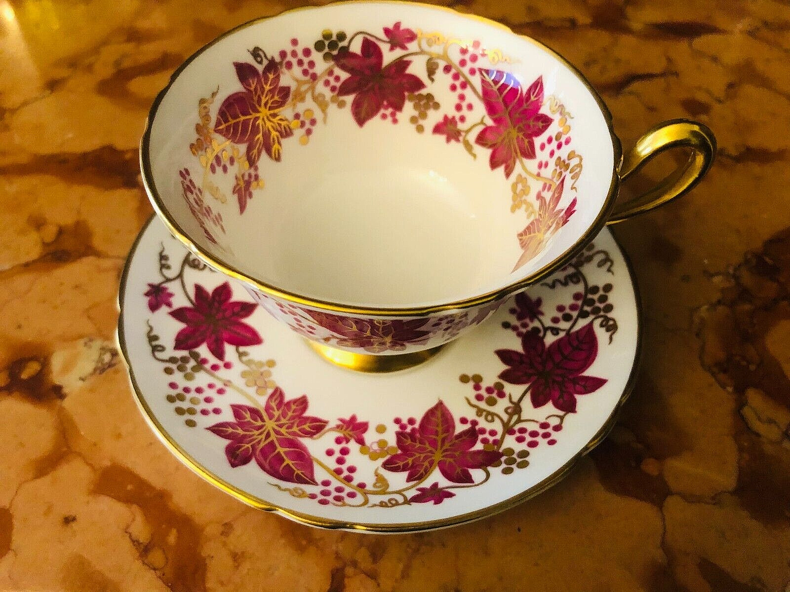 Shelley Cup Saucer Gainsborough England Vintage Tea Coffee #13616P Circa 1945-66
