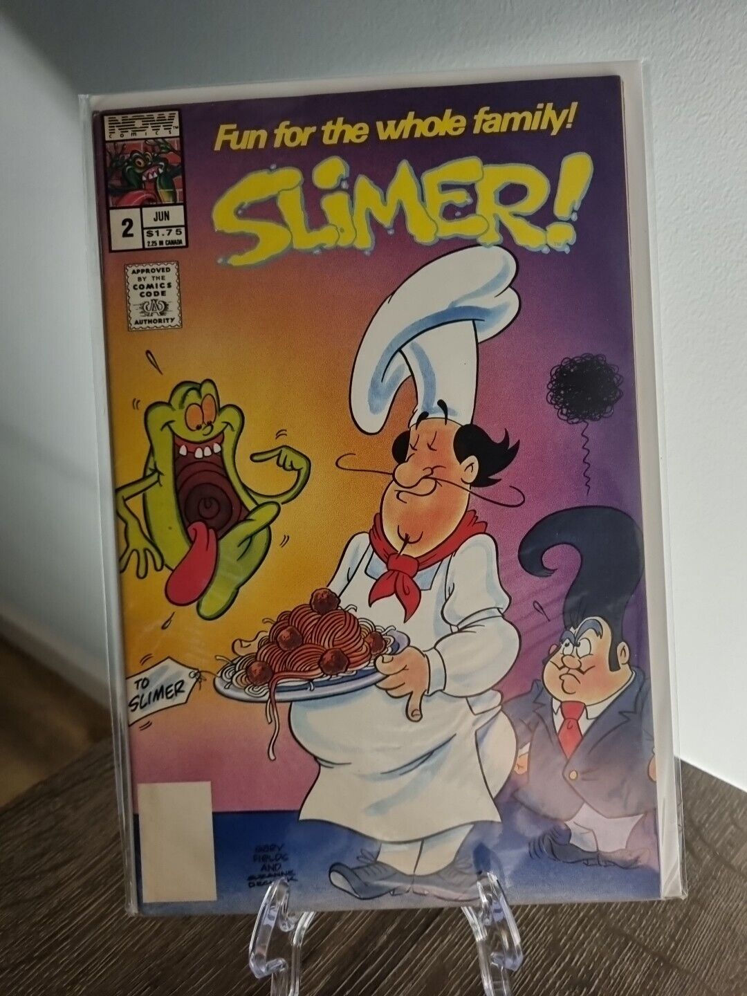 Vintage Slimer Comic Book  #2 June 1989 Real Ghost Busters Now Comics