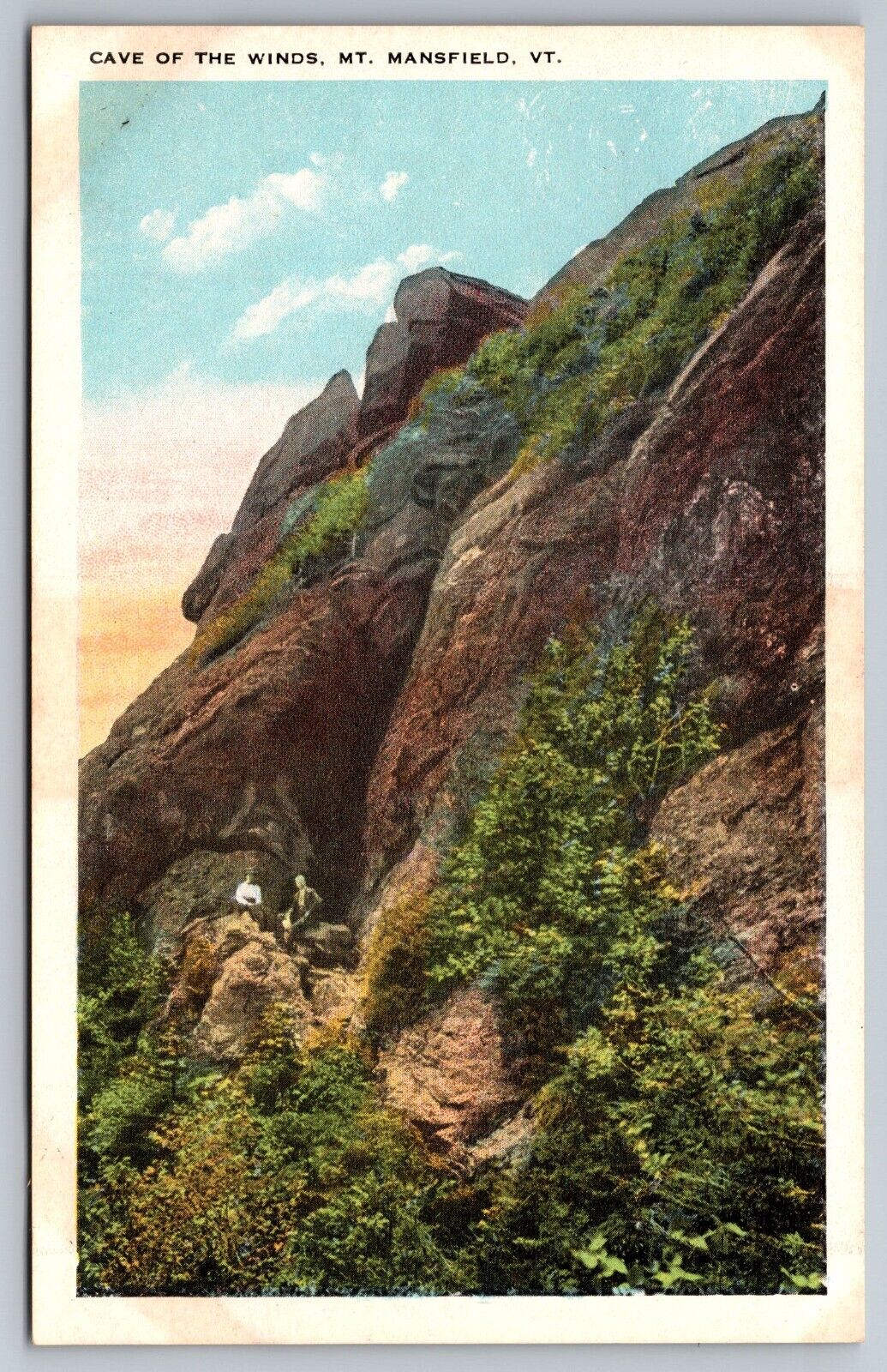 Cave of the Winds. Mt. Mansfield. Vermont Vintage Postcard