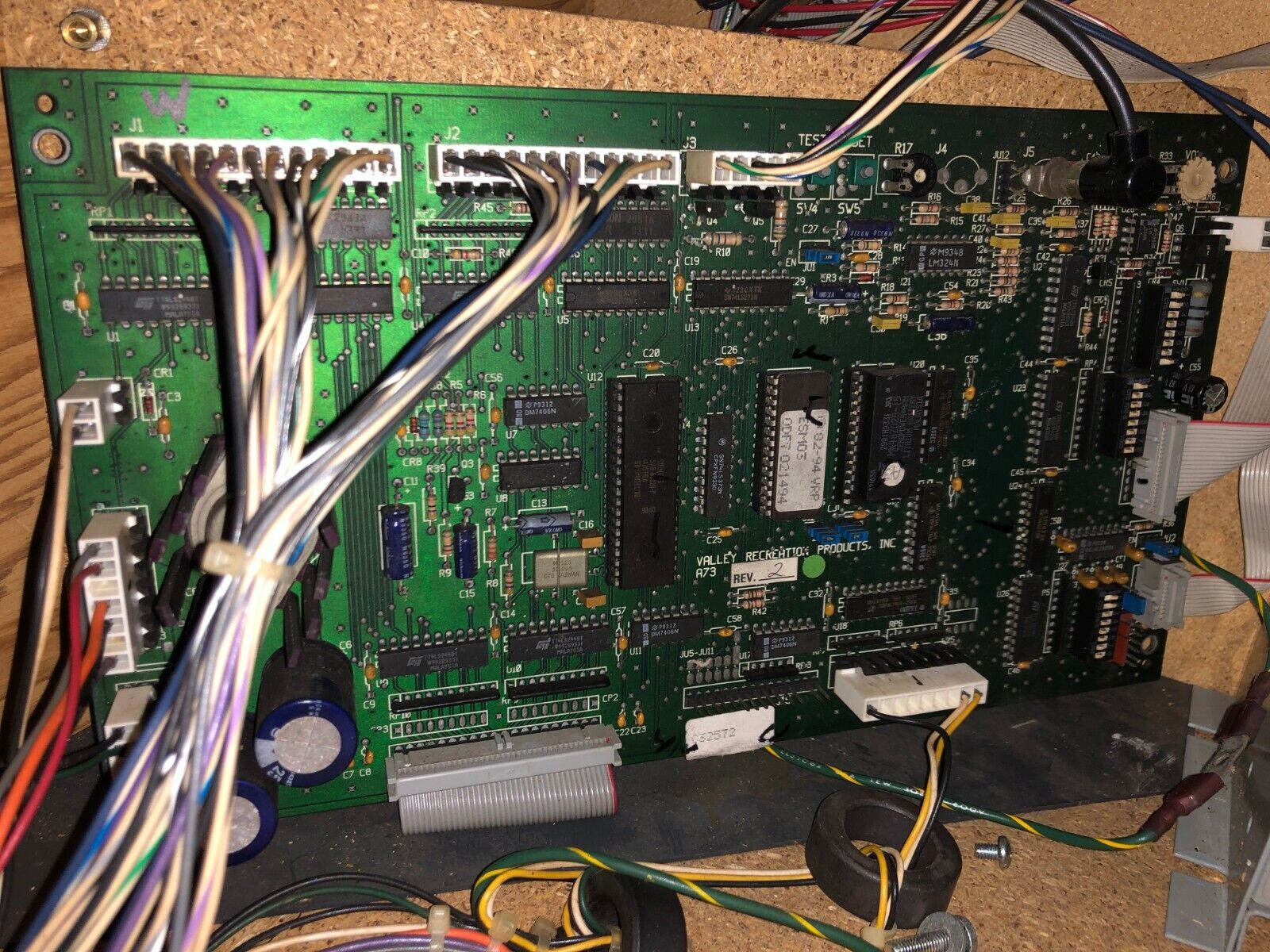 VALLEY COUGAR RECREATIONS PCB A73 CPU BOARD DARTS ARCADE ##