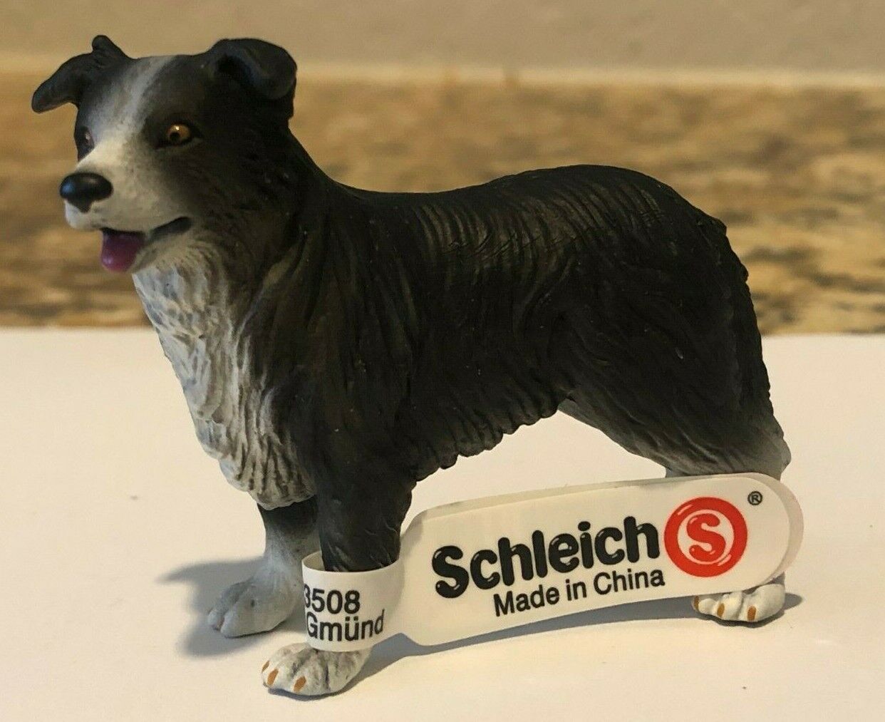 Schleich BORDER COLLIE Dog Animal Figure Retired 16330 Rare BRAND NEW WITH TAG
