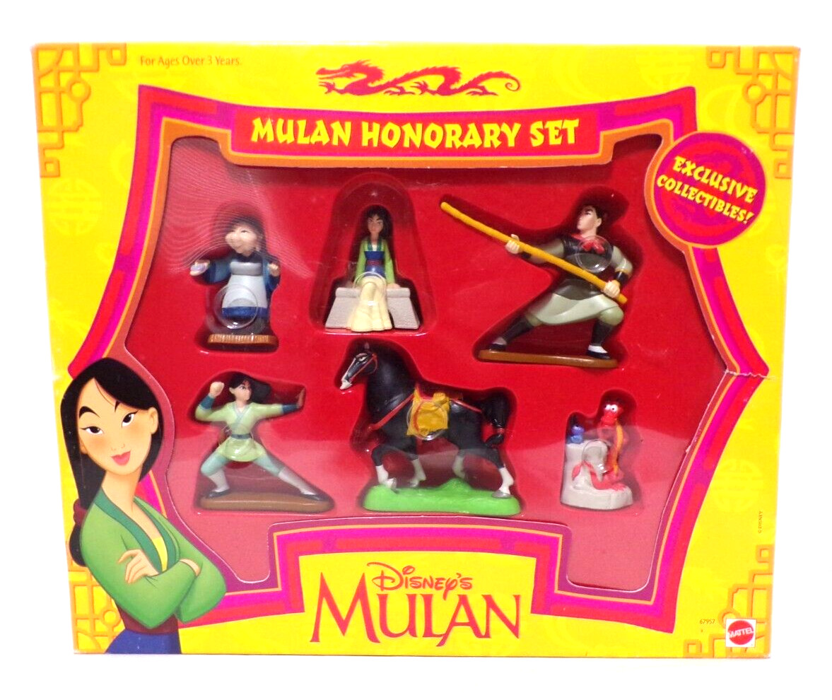 1990s Mattel DISNEY'S MULAN HONORARY SET Exclusive Collectible Sealed #67957