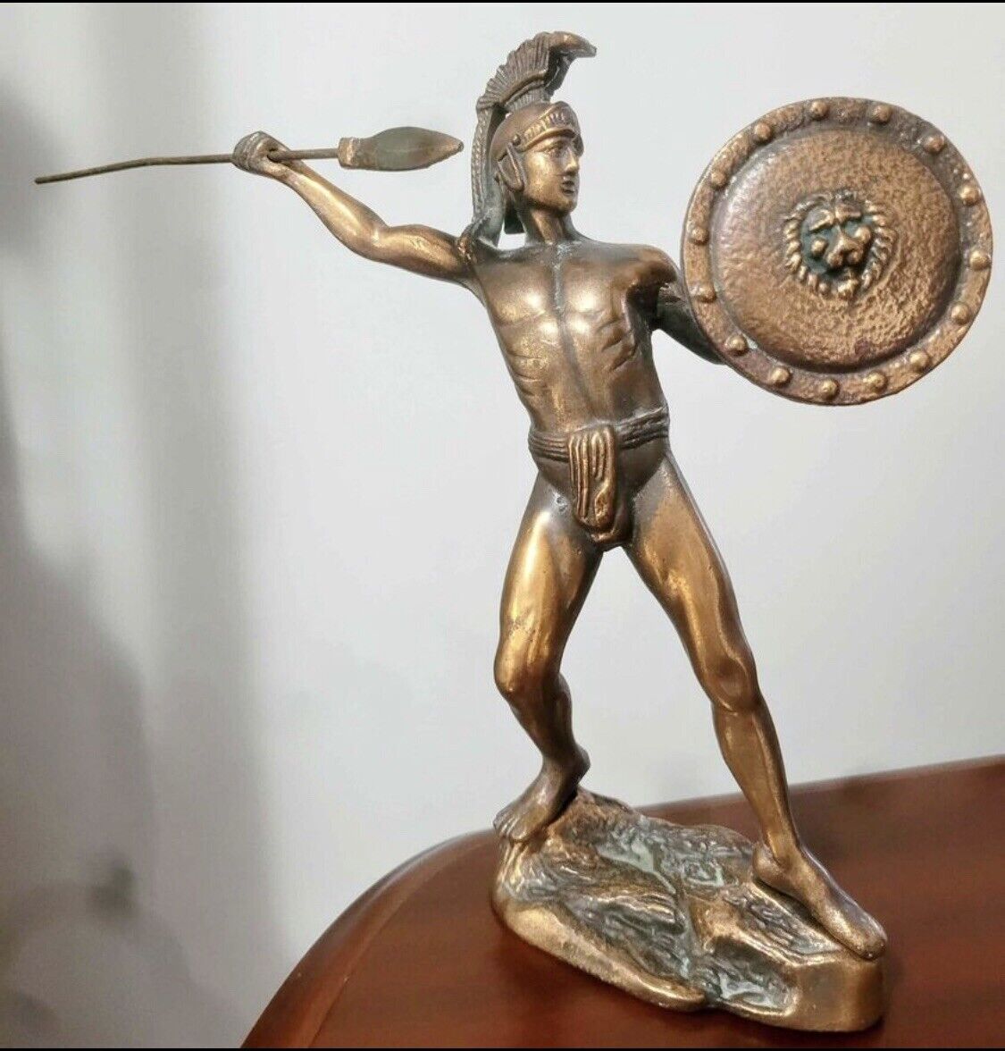 Bronze/copper statue of Leonidas. Spartan king: $140 Free Postage