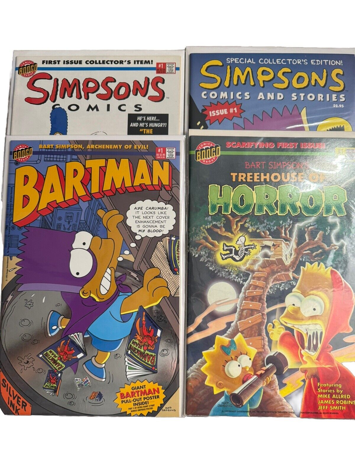 Simpsons Comic Book Lot, All #1s Bartman, Treehouse, Comics, Comics and Stories