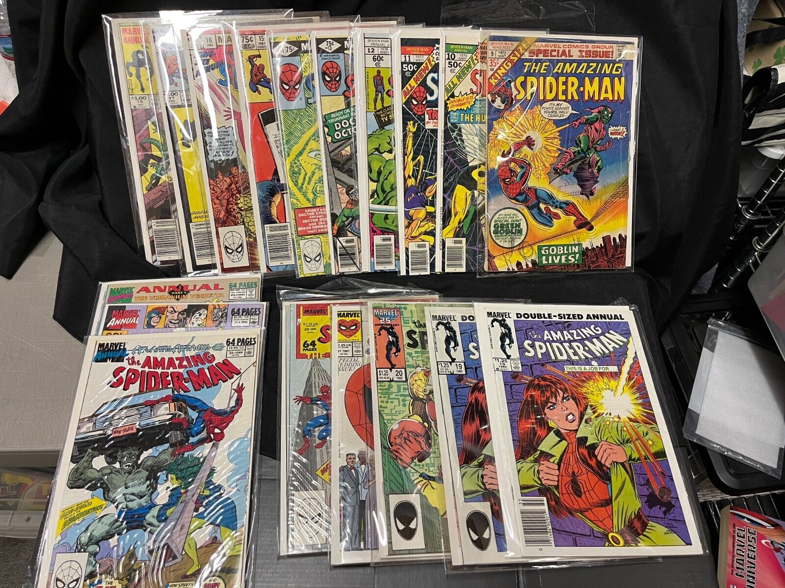 AMAZING SPIDER-MAN ANNUALS #9 TO #25 COMPLETE HIGH GRADE RUN WOW MAKE OFFER