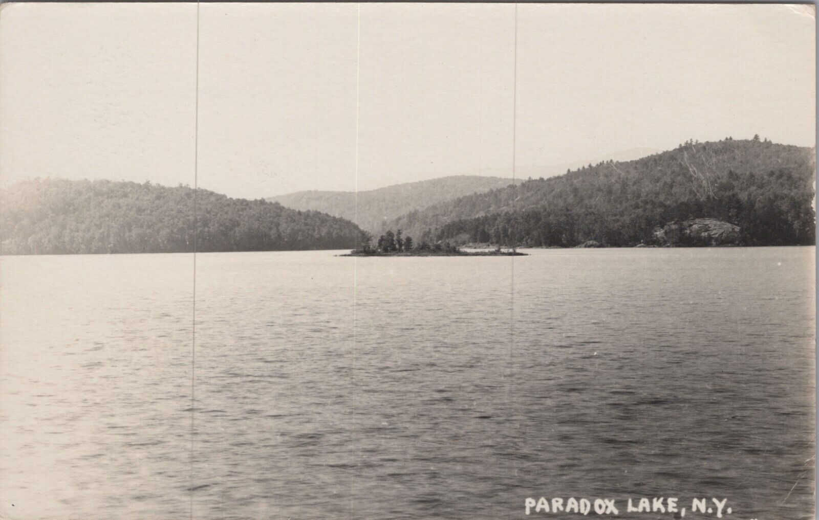 RPPC Paradox Lake, New York NY 1942 Real Photo Postcard 7643.1 MR ALE