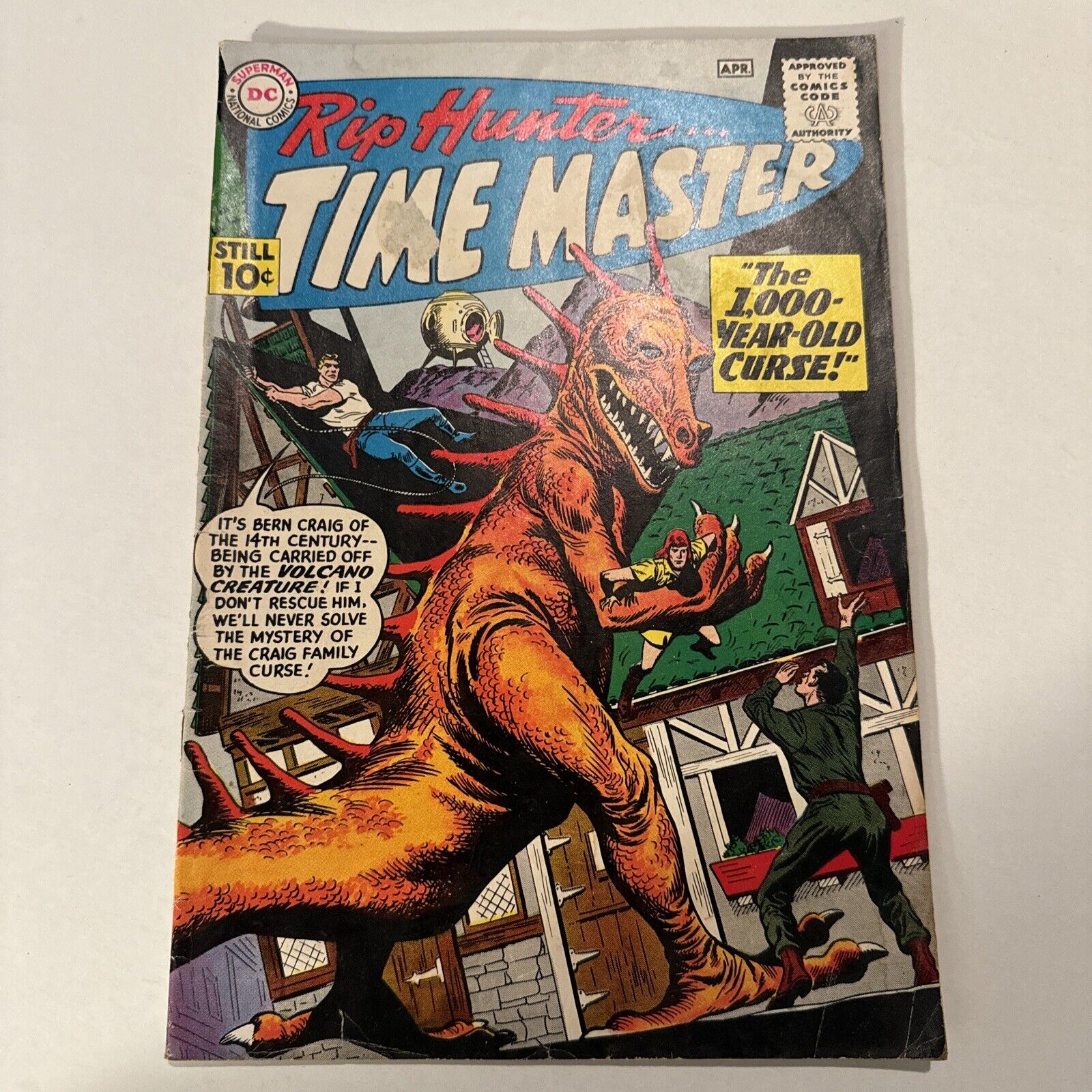 Rip Hunter Time Master # 1 KEY  1st ISSUE  Silver Age DC Comics 1961 | GD/VG