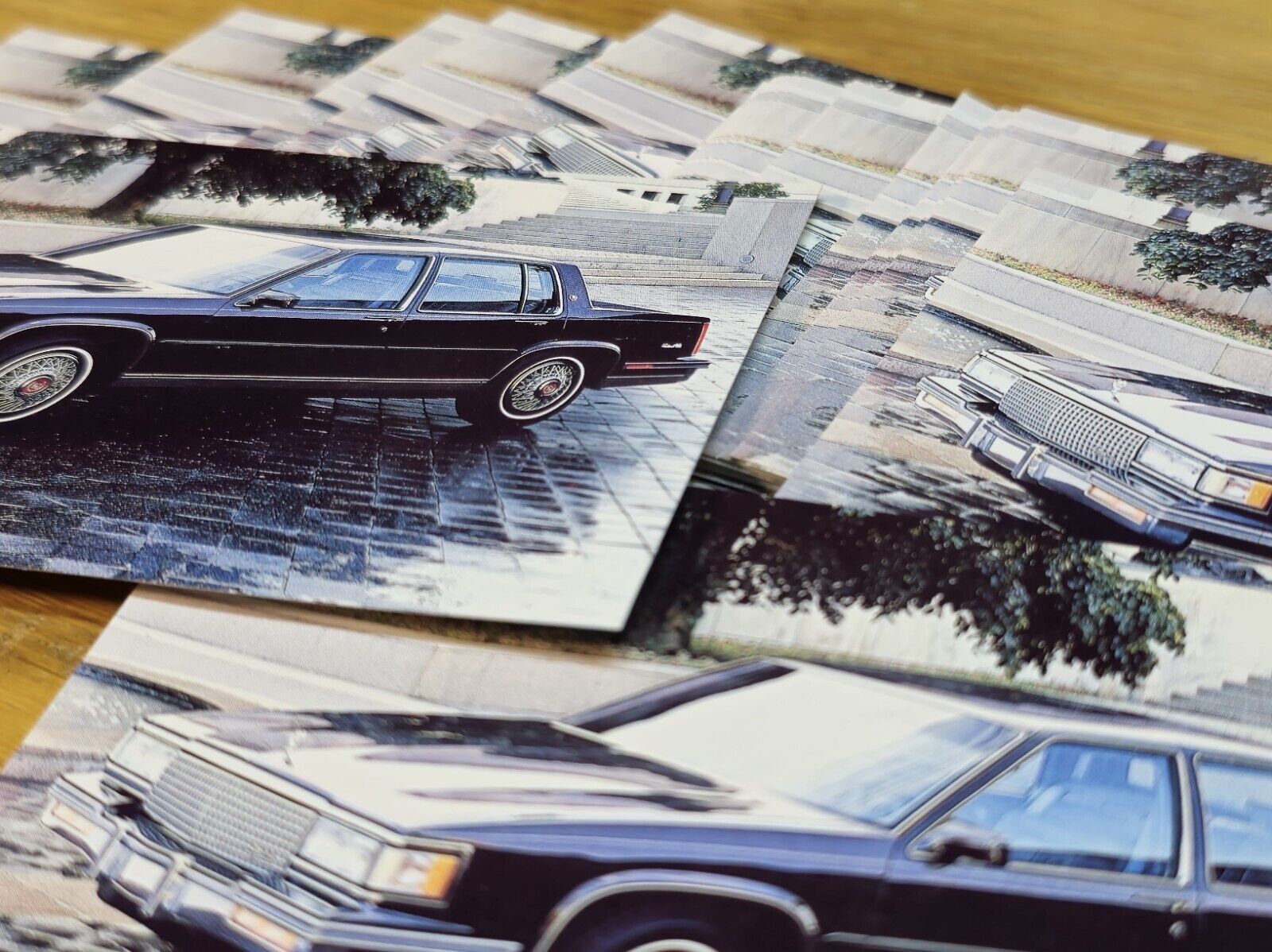 40 1987 Cadillac Sedan DeVille Postcard Excellent Original 87 NOS LOT