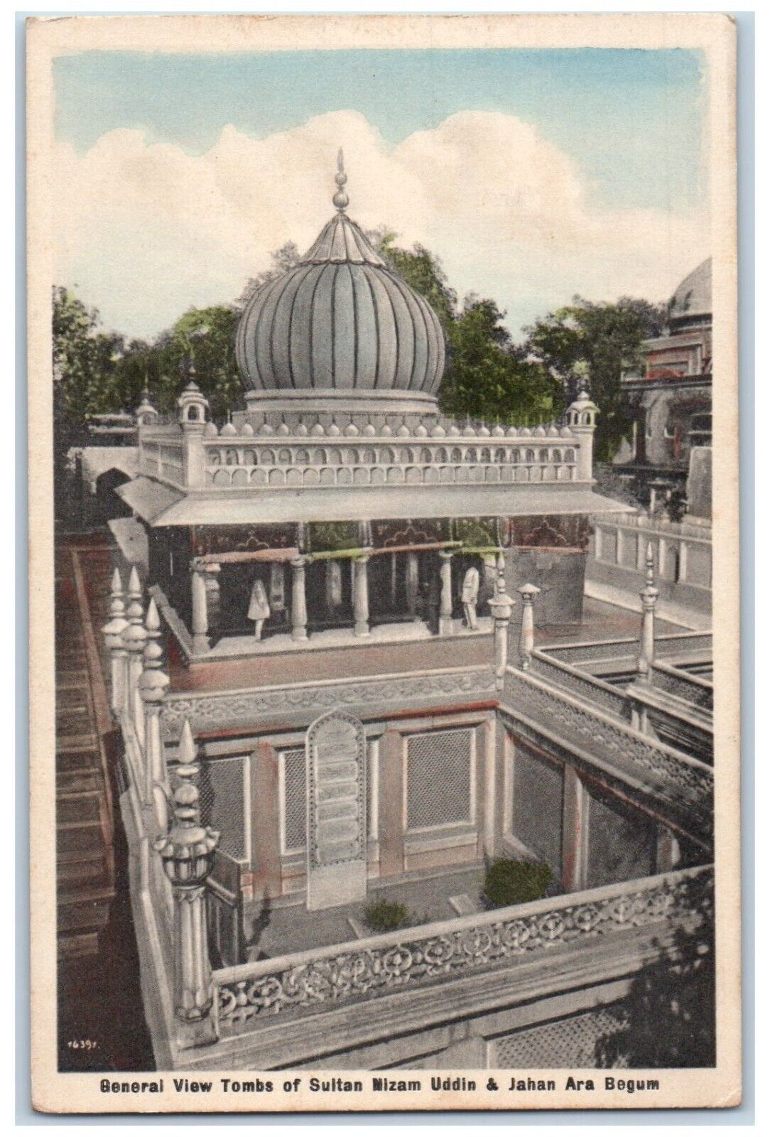 c1910\'s General View Tombs Of Sultan Nizam Uddin & Jahan Ara Begum Postcard