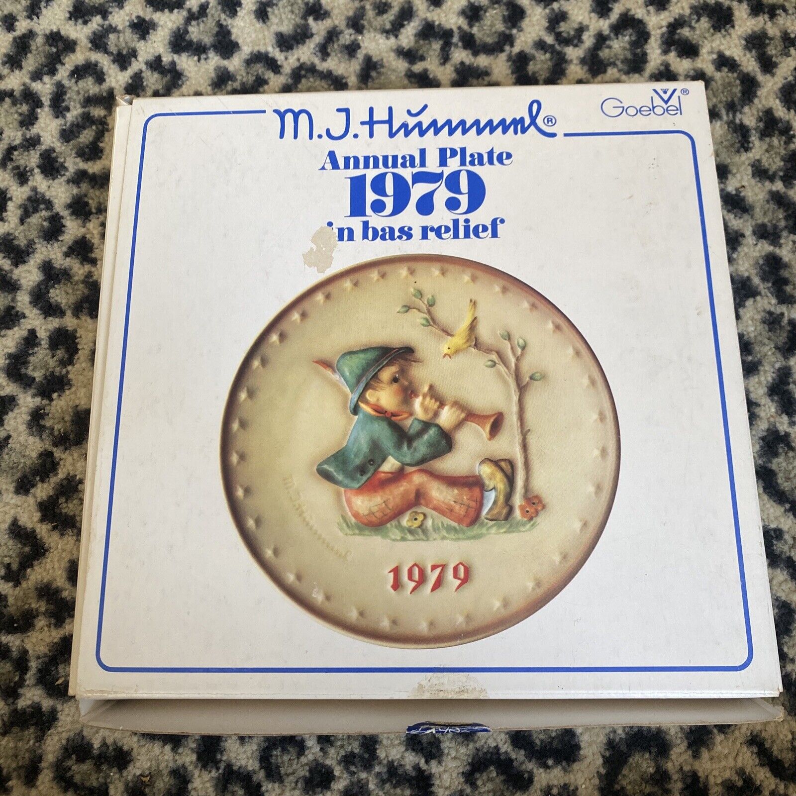 Goebel Hummel 1979 9th Annual Collector Plate Little Boy Blue, New in Box