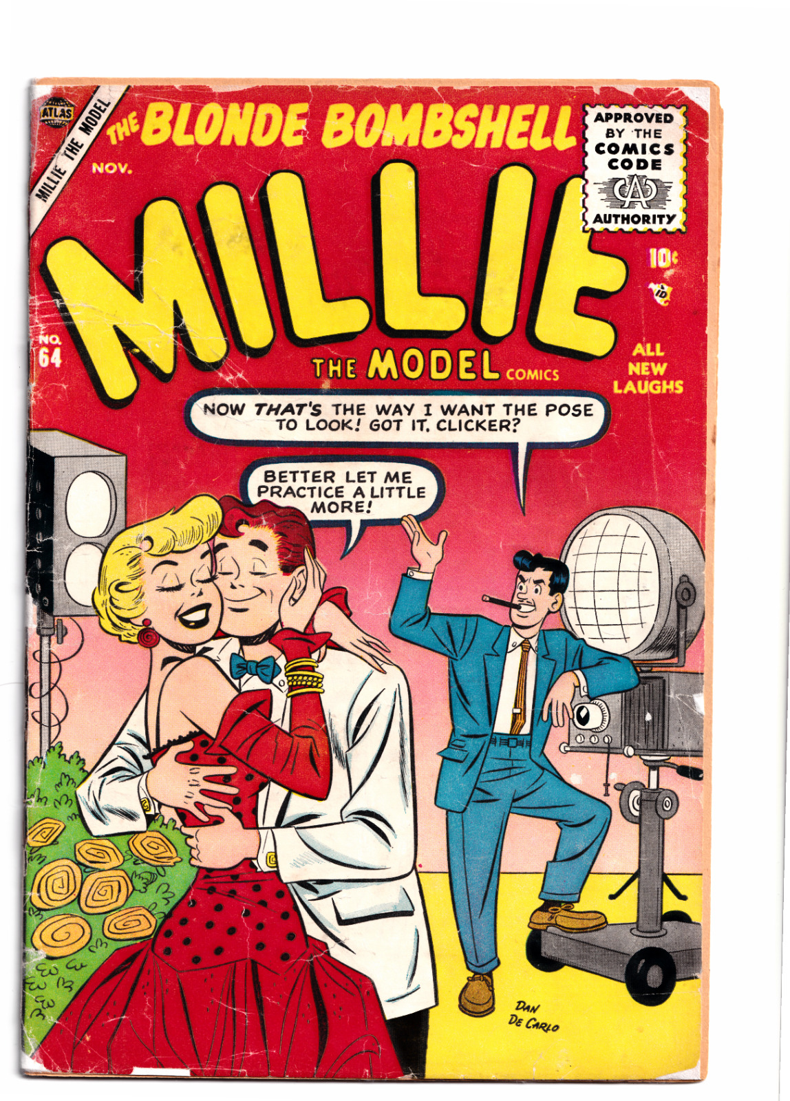 MILLIE THE MODEL 64 (1955 Atlas) Dan DeCarlo c/a. Chili S; Paper Dolls; GOOD-