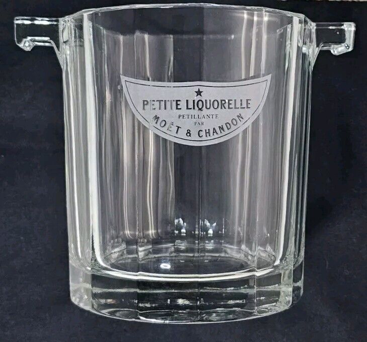 Petite Liqueur Moet&Chandon Champagne Glass Crystal Ice Bucket for 375 ML Bottle