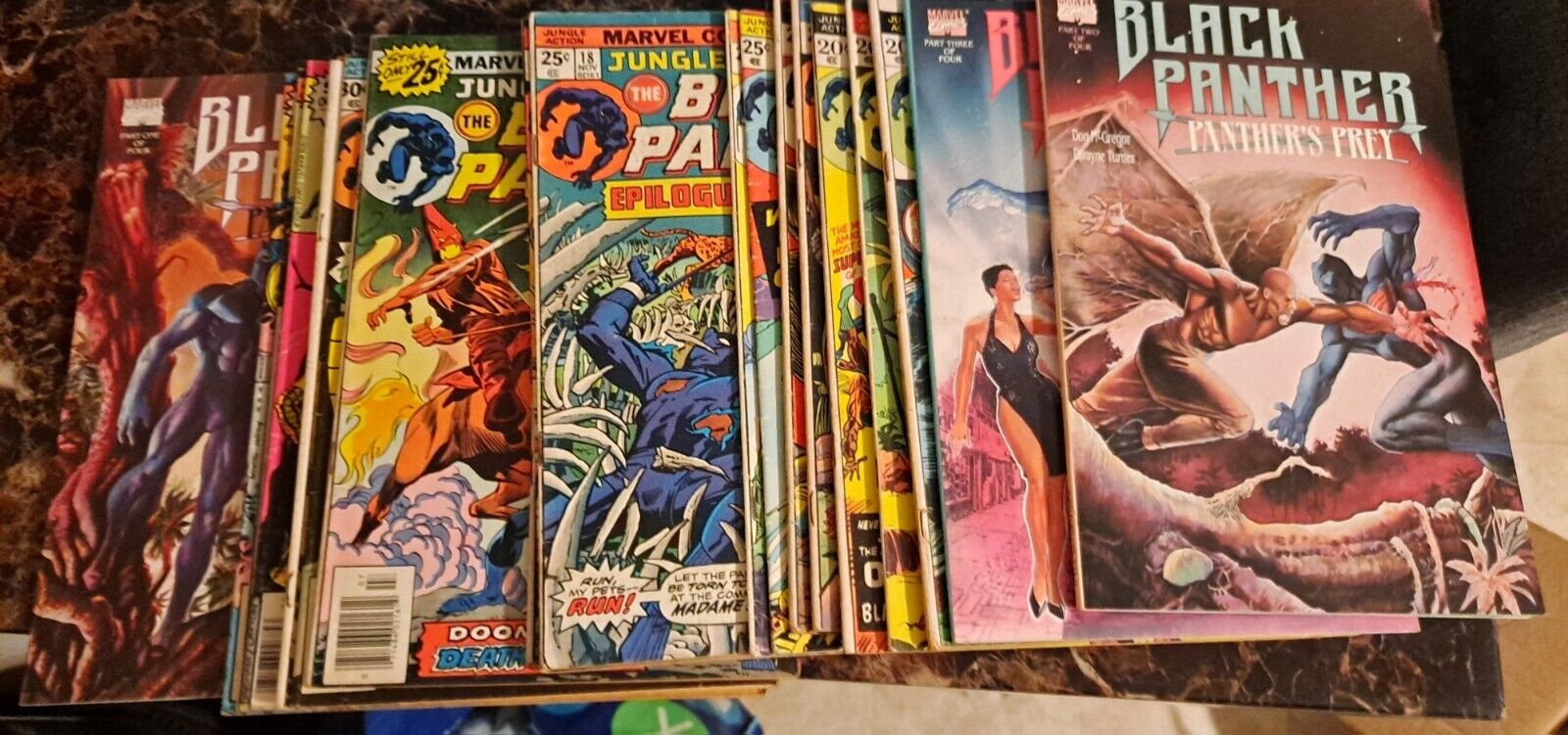 THE BLACK PANTHER LOT OF COMIC BOOKS. PRICED TO SELL