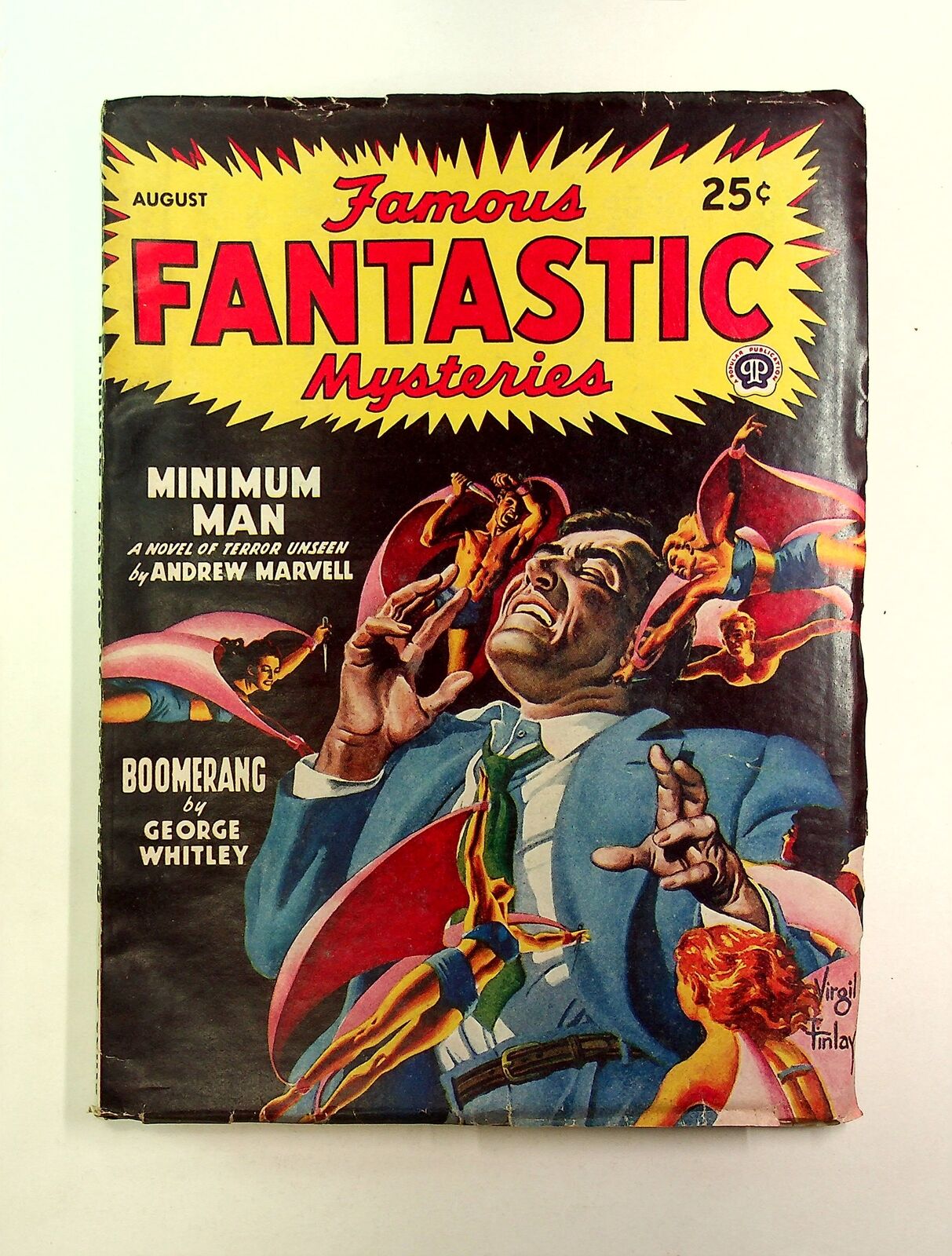 Famous Fantastic Mysteries Pulp Aug 1947 Vol. 8 #6 VG Low Grade