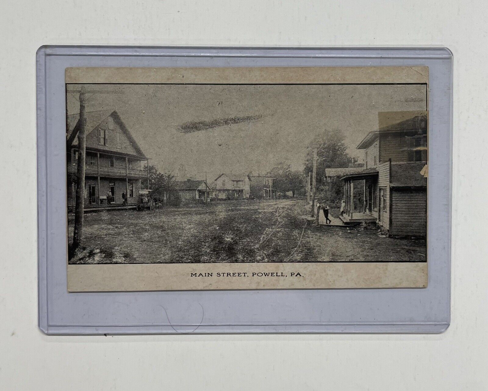 Main St. Powell PA Towanda Vintage 1906 Street View Antique Postcard 