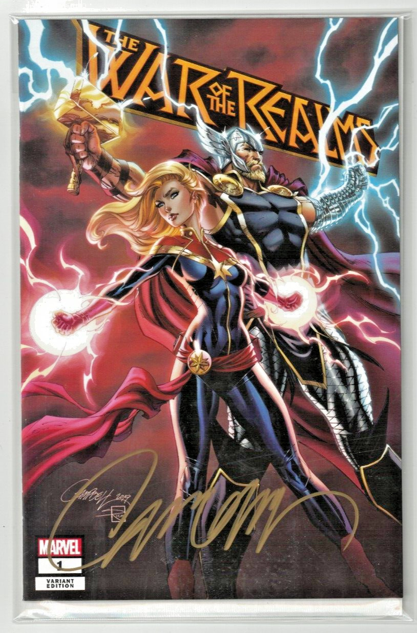 War of the Realms #1 (June 2019, Marvel) Signed by J. Scott Campbell, Variant A