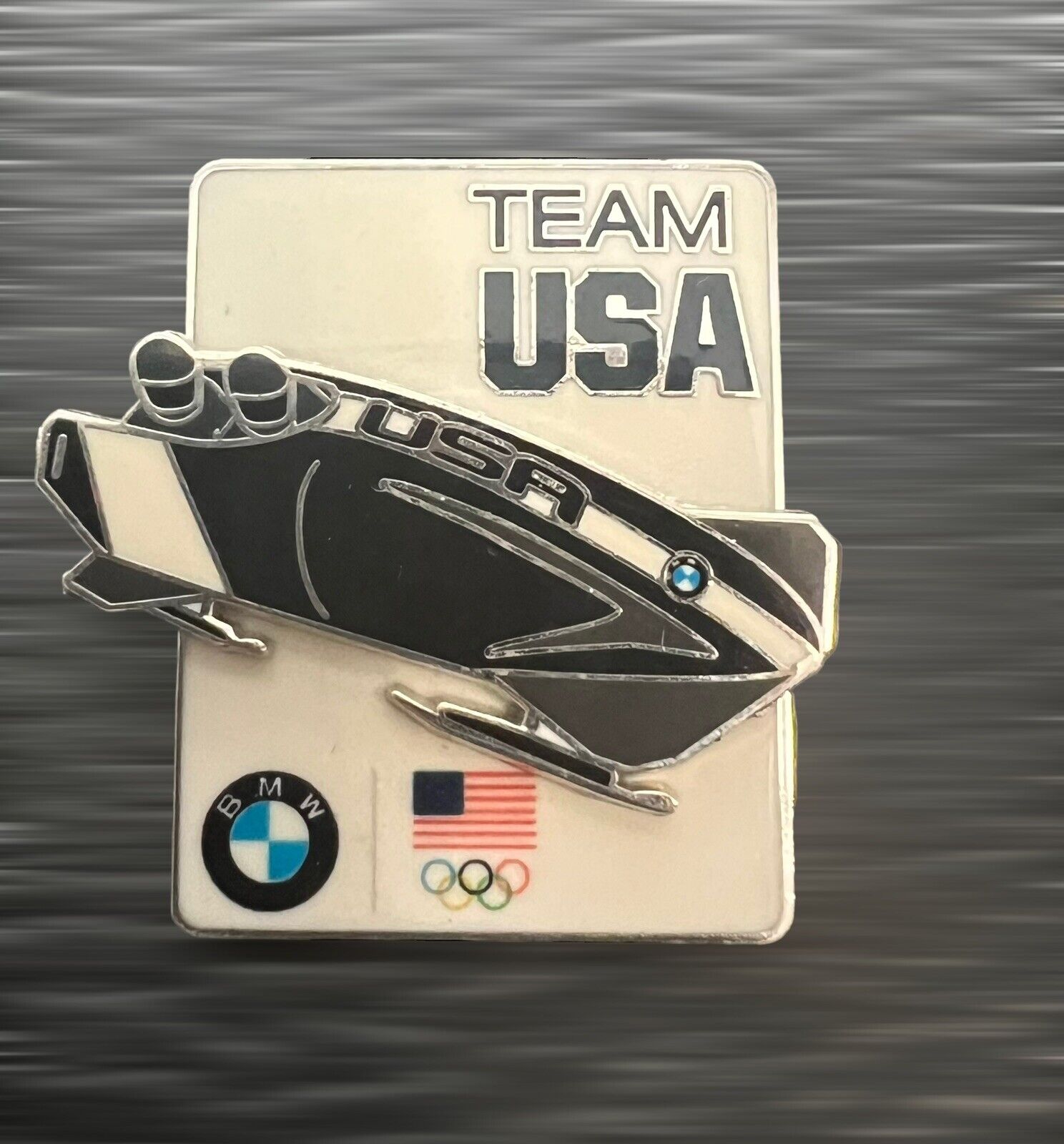 BMW Bobsled Team USA Olympic Lapel Pins Sochi 2014