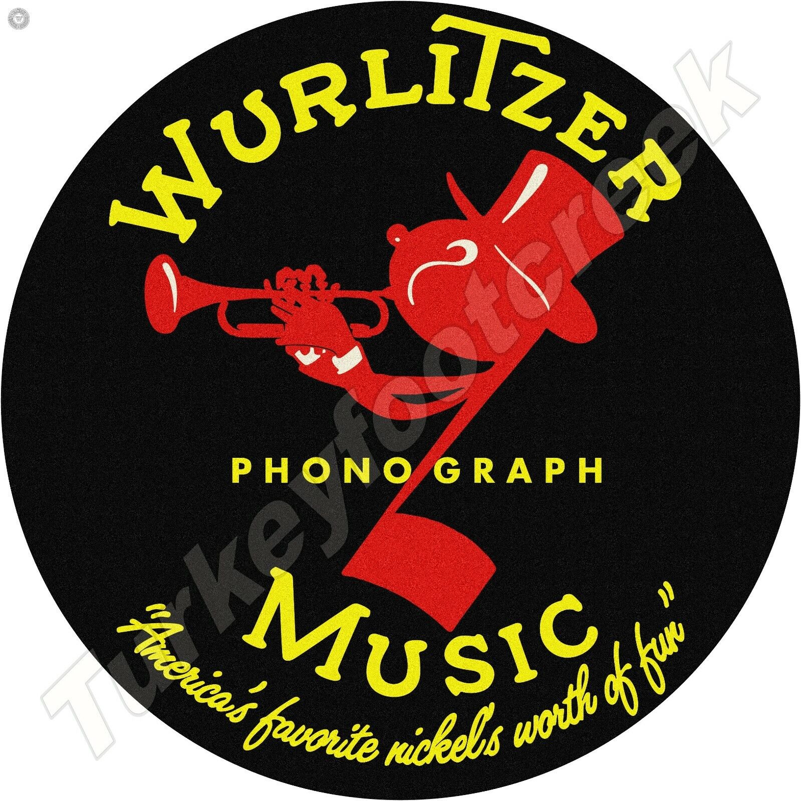 Wurlitzer Phonograph Music 11.75