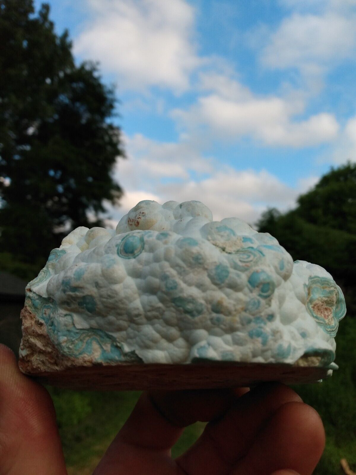 575g Turquoise Blue Natural hemimorphite rough raw crystal Mineral Specimen