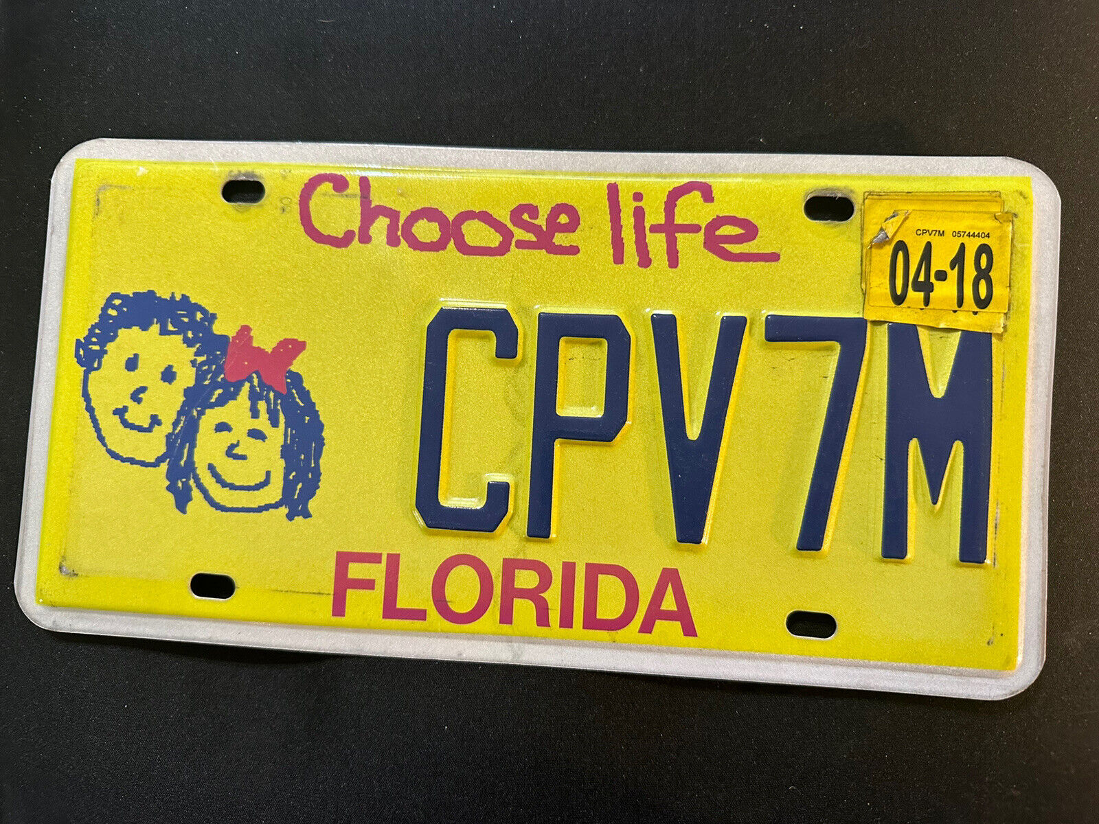 RARE*FLORIDA*CHOOSE LIFE* License Plate*Tag*Man Cave*Collector*Wall hang*Gift