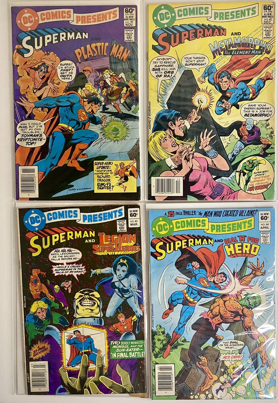 Lot Of 12 DC Comics Presents Superman Bronze Age Metal Men Flash Batman