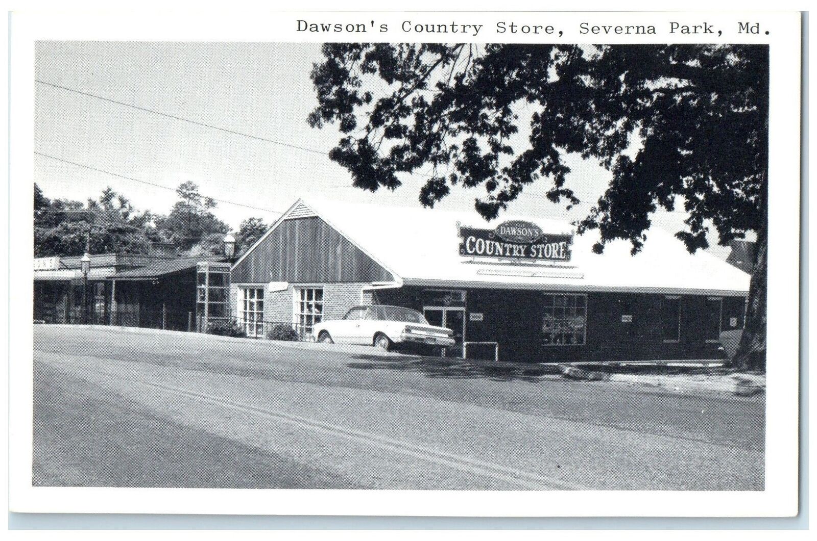 c1960's Dawson's Country Store Scene Severna Park Maryland MD Unposted Postcard