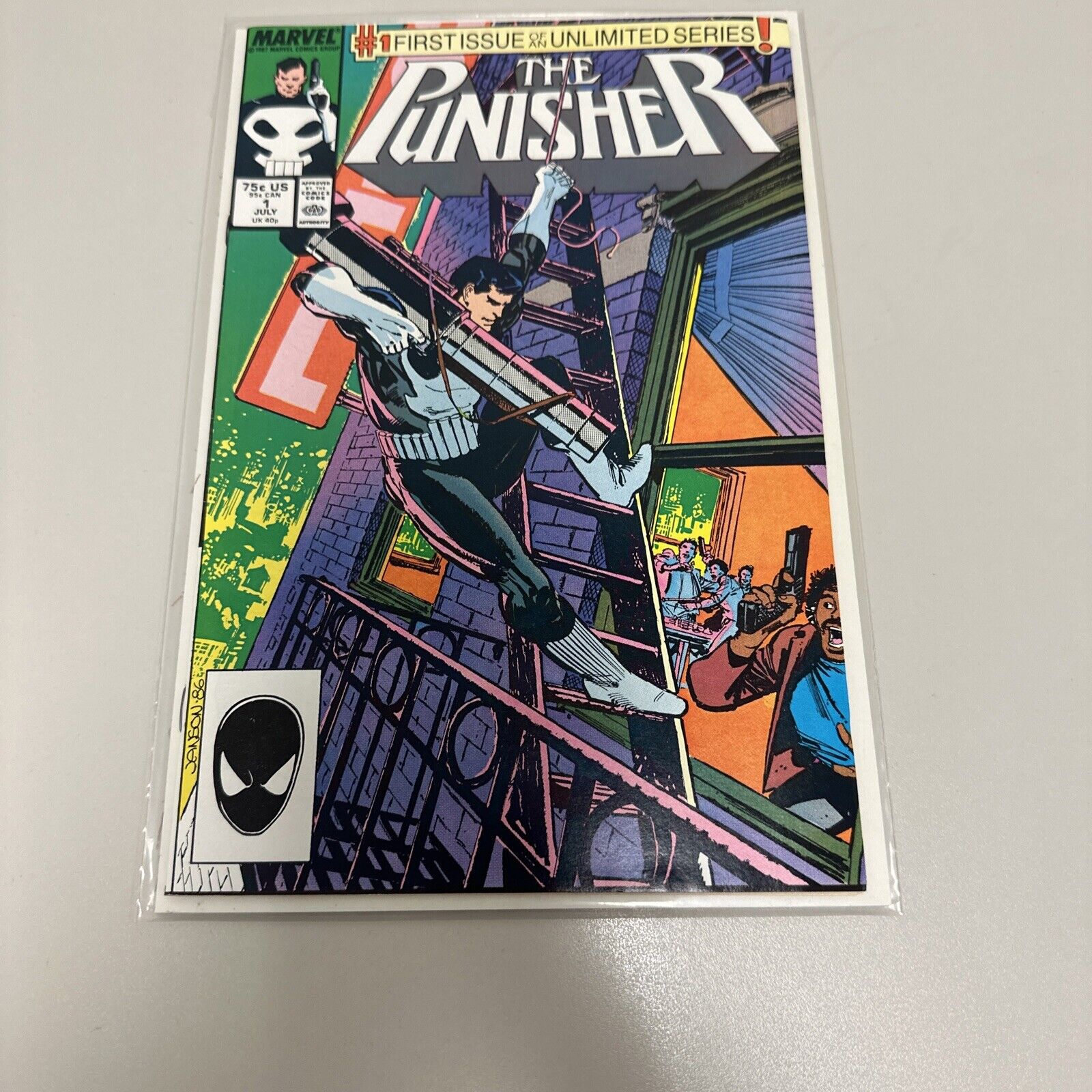 The Punisher #1 Marvel Comics 1st Issue Unlimited Series 1987 Great Condition