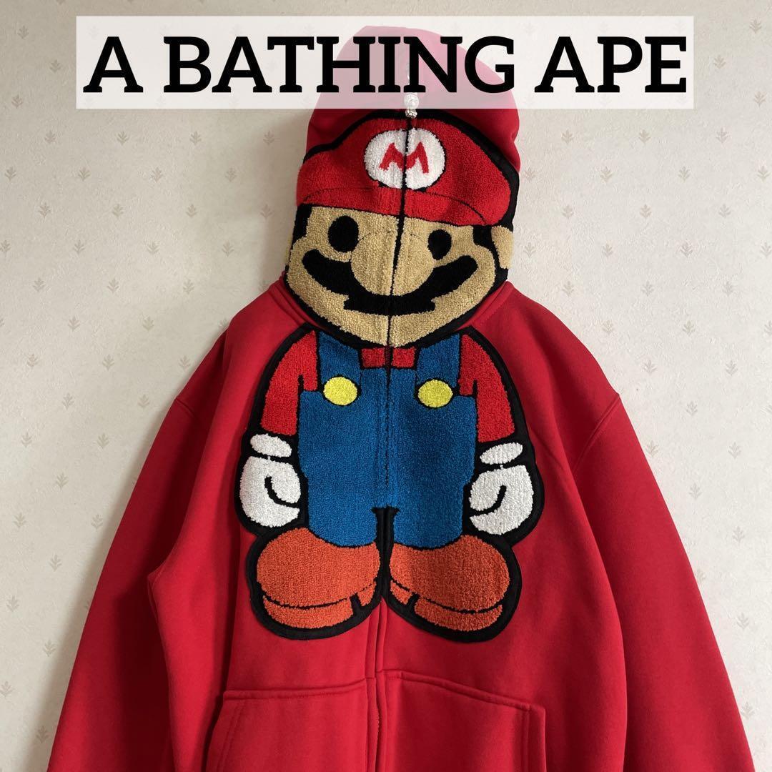 Super rare A BATHING APE Baby Milo x Mario collaboration hoodie