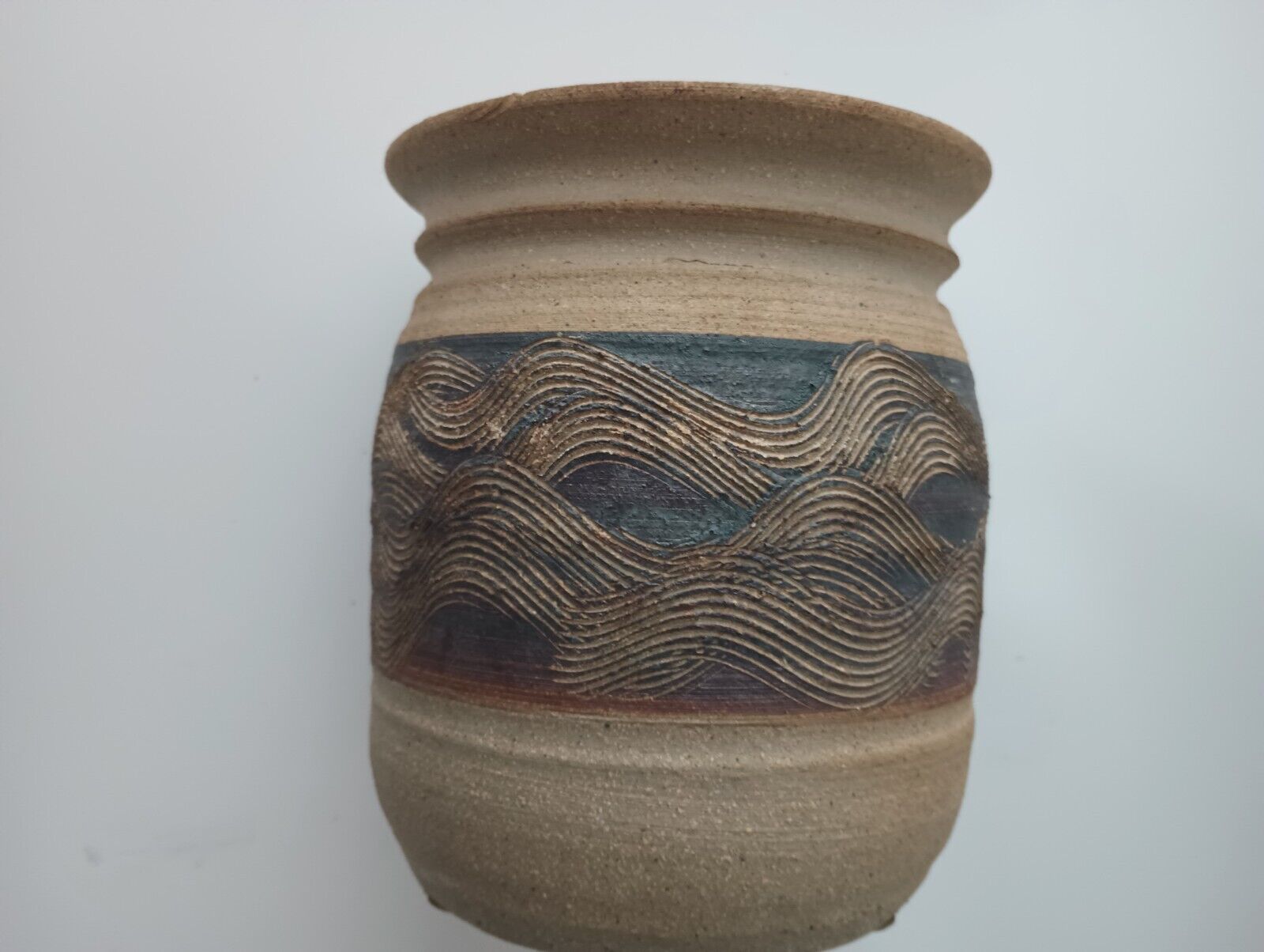 Vintage Clay Pottery Art Craft Handmade Vase