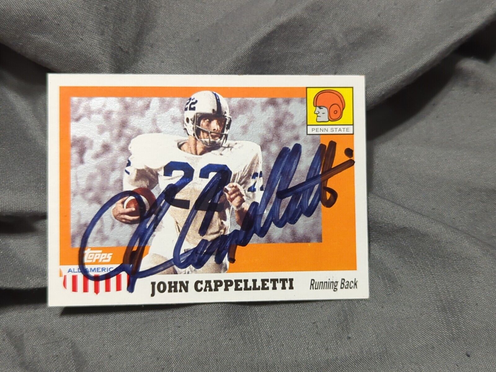 John Cappelletti Autograph Penn State Football SIGNED Topps All American 
