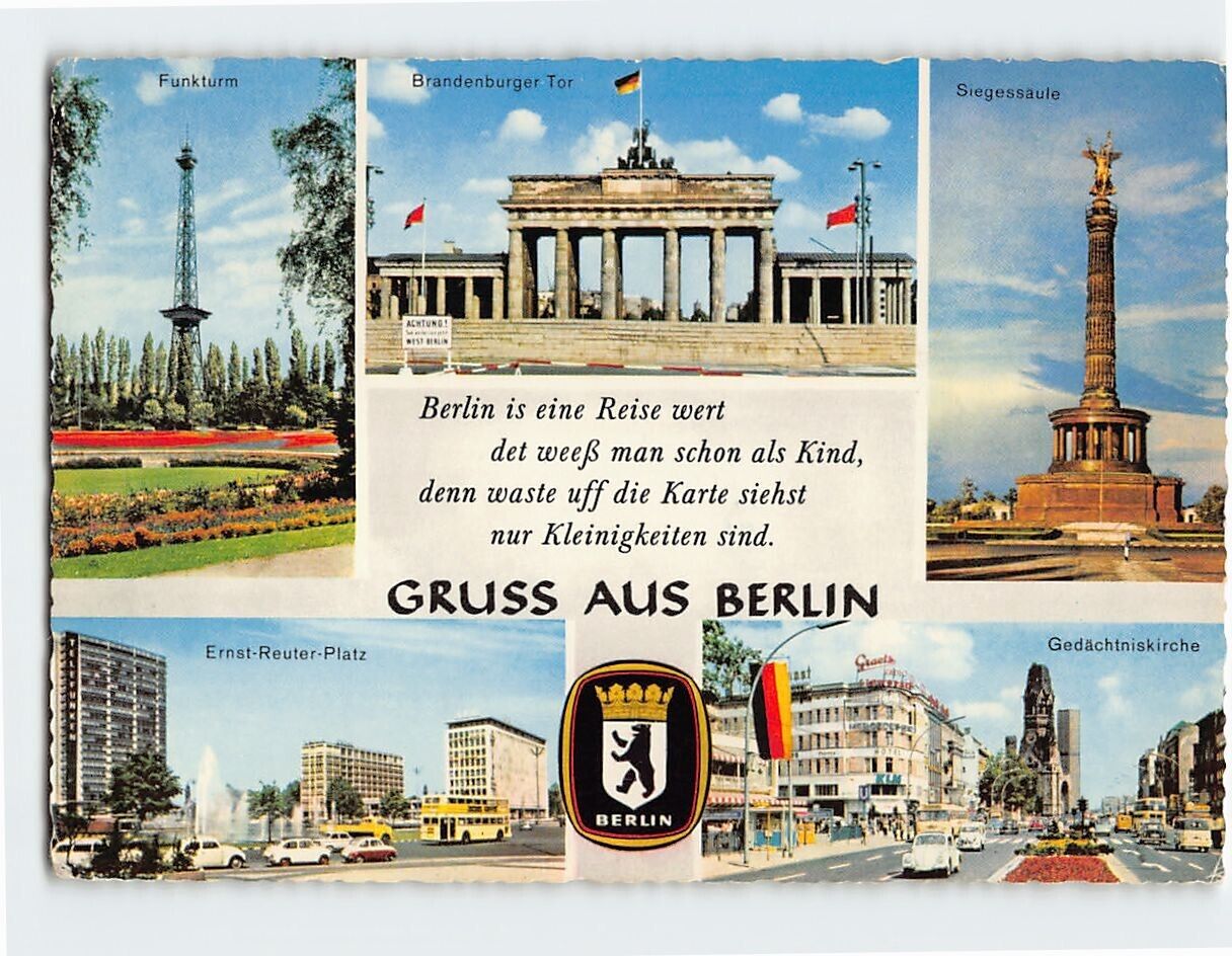 Postcard Grüße aus Berlin, Germany