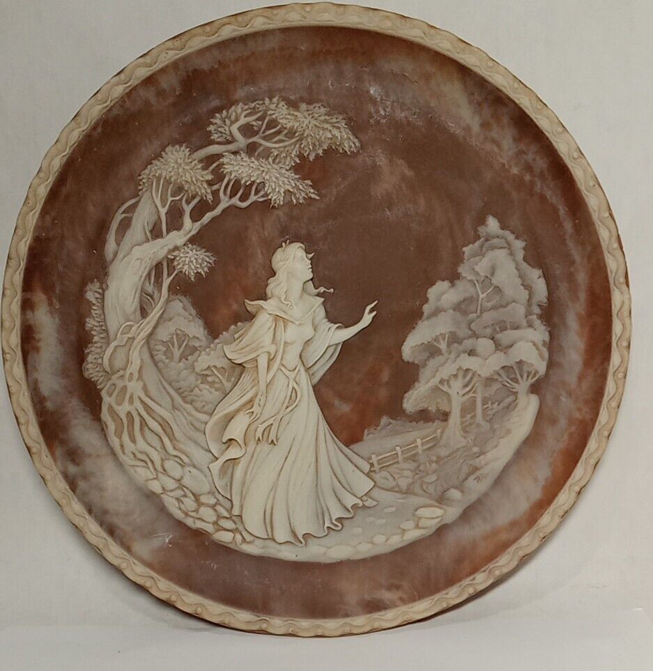 Cameo Collector Incolay Stone Plate # 2162 \