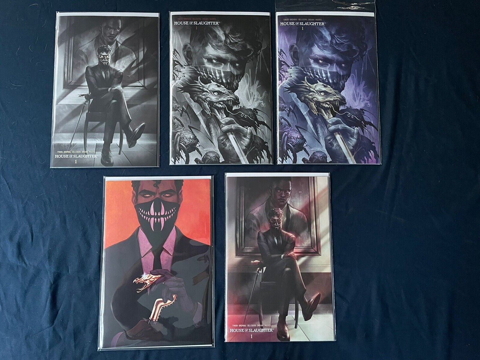 House of Slaughter Lot Of 5 Volume 1. Virgin Variant Covers