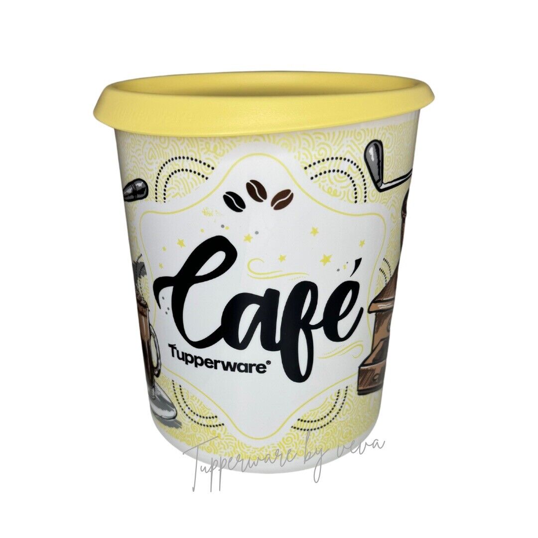 New Tupperware Cafe  Theme One Touch Canister  2L
