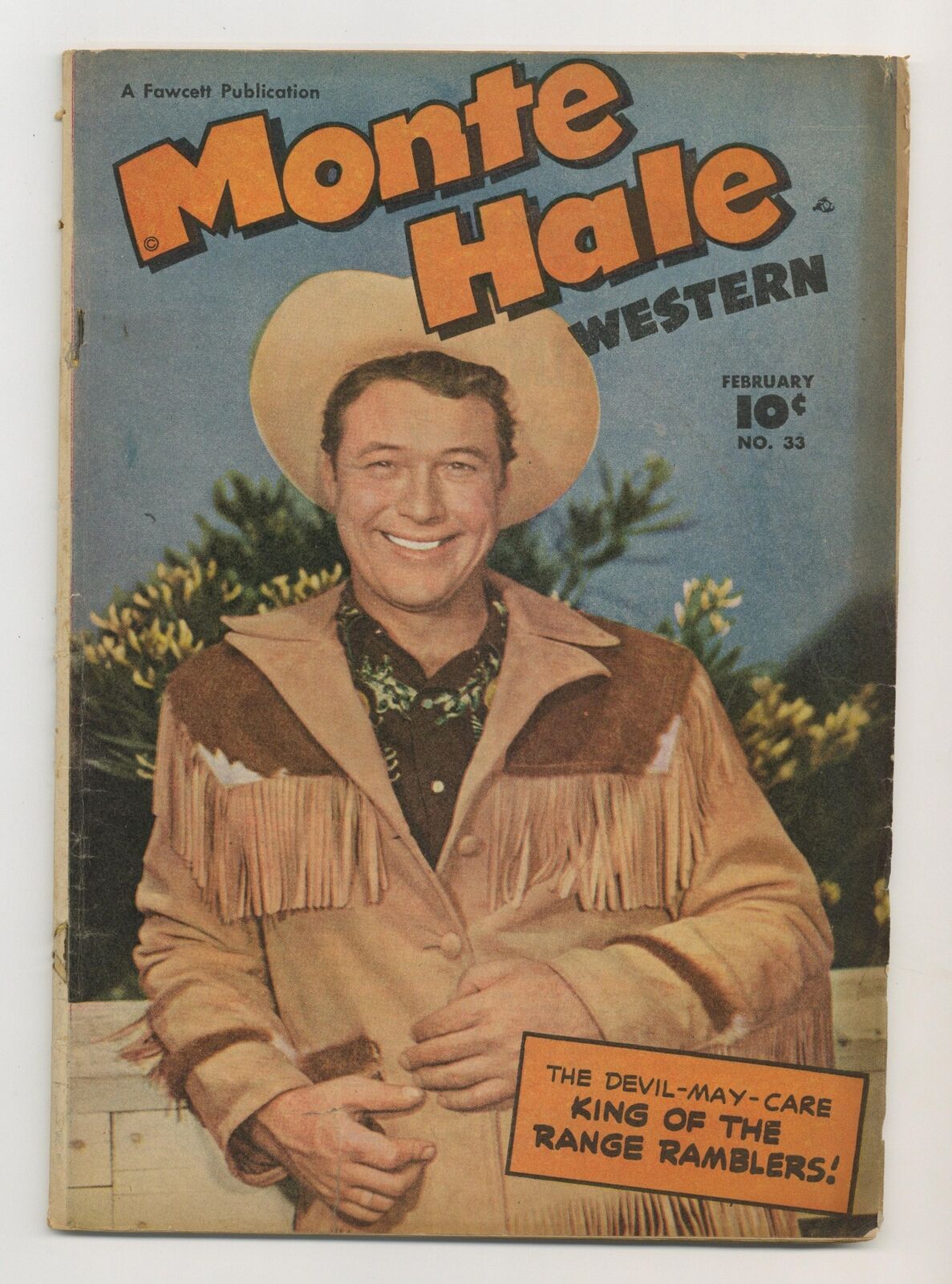 Monte Hale Western #33 GD/VG 3.0 1949 Low Grade