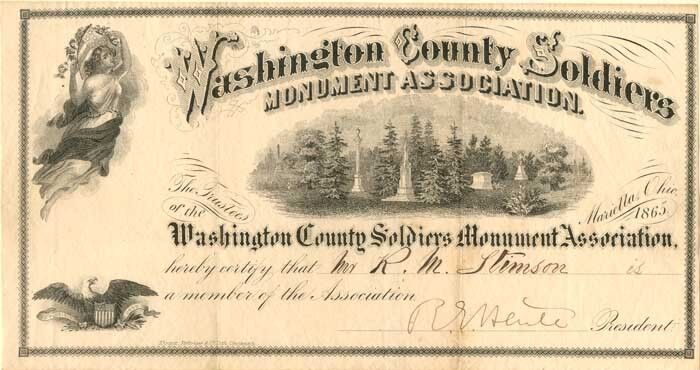 Washington County Soldiers Monument Association - Mining Stocks