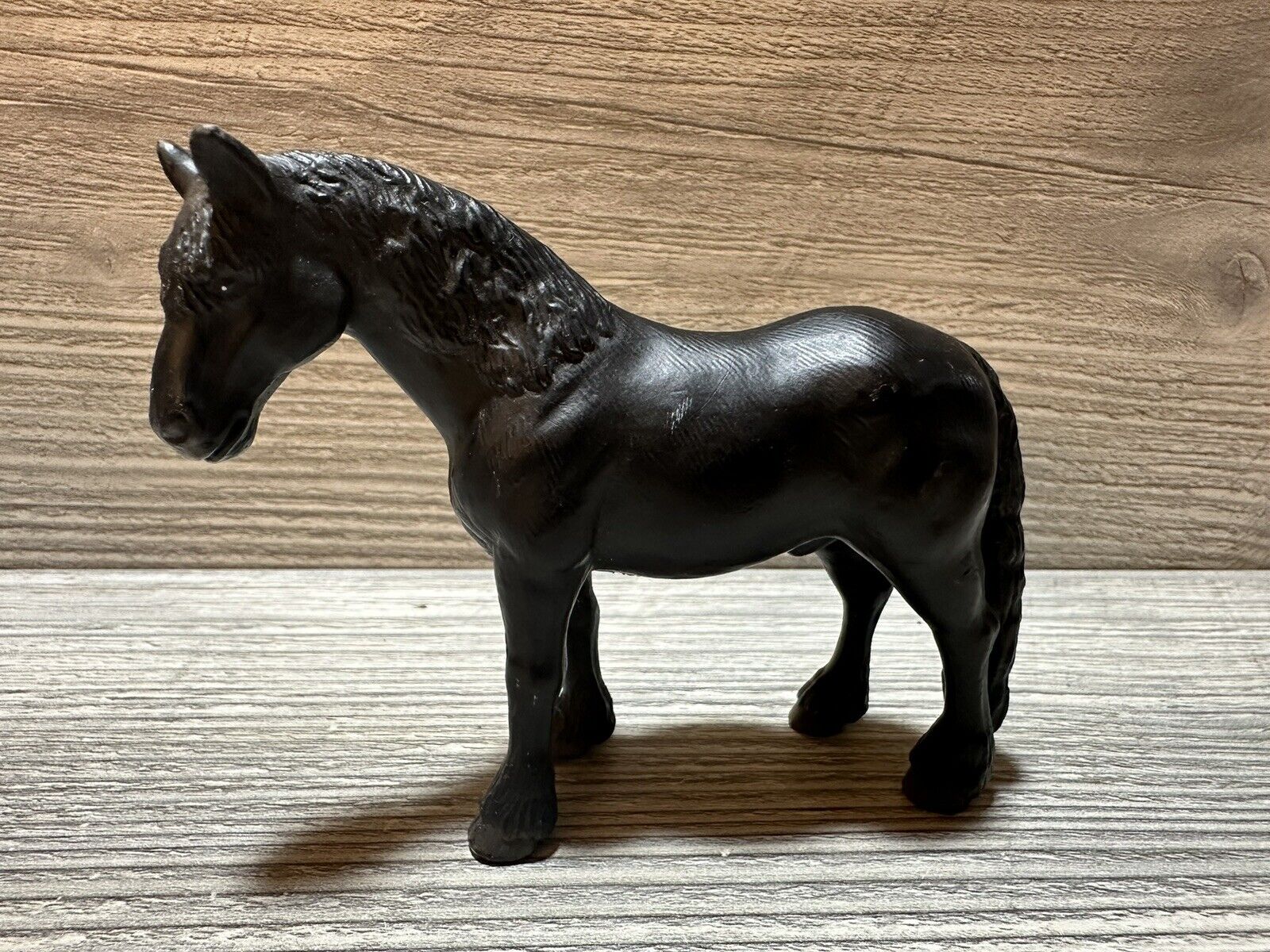 Schleich Black FRIESIAN STALLION Horse 1998 Retired Figure Collectible Toy
